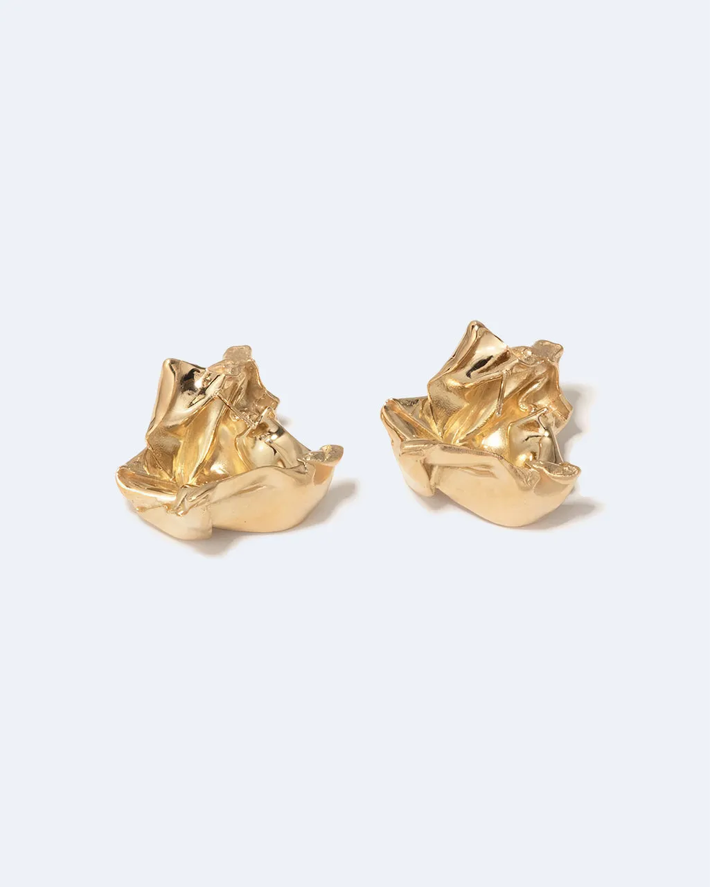Completedworks Crunched boucles d'oreilles vermeil or jaune