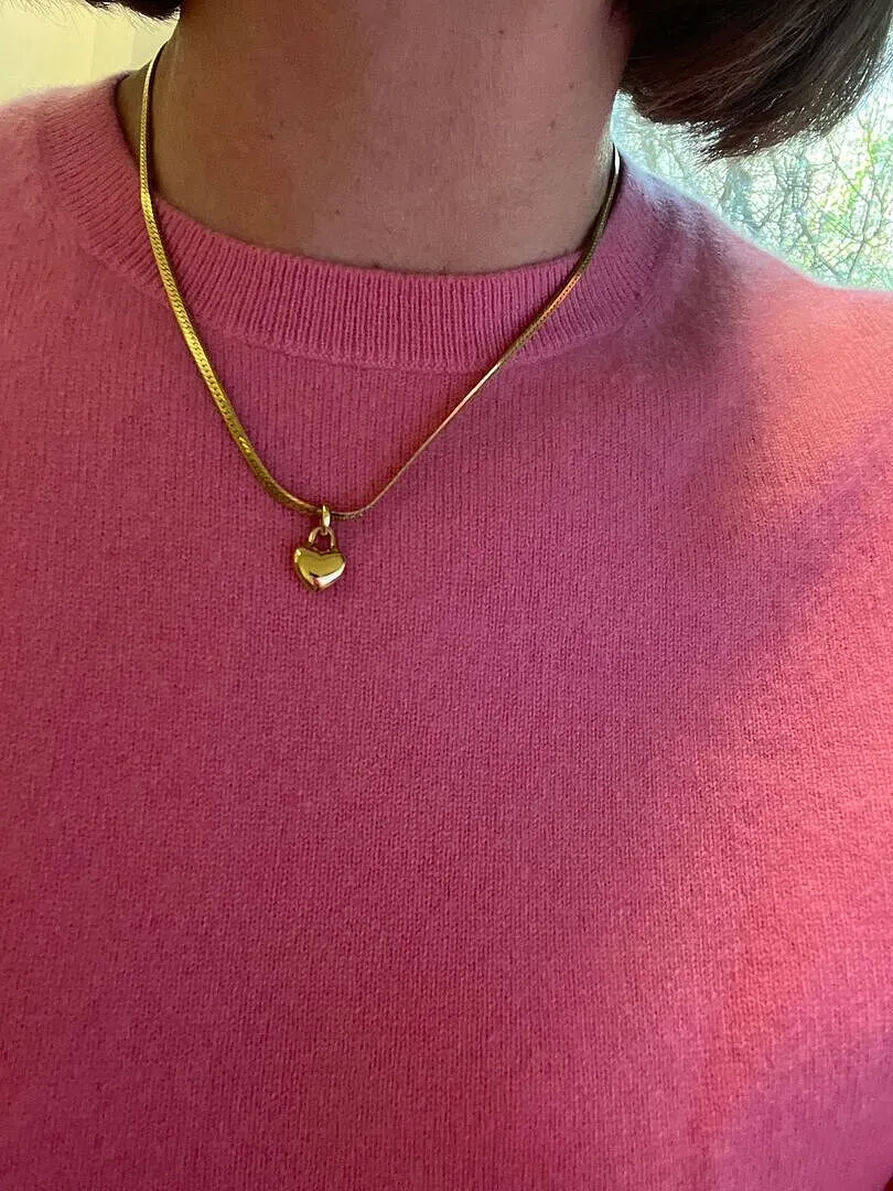 Astrid & Miyu Love Heart Clip Charm charm doré coeur