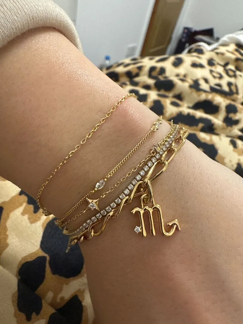 Astrid & Miyu Navette Crystal bracelet doré cristal