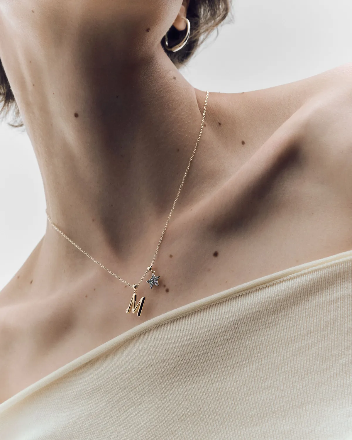 PDPAOLA Candy Star charm étoile dorée zircone