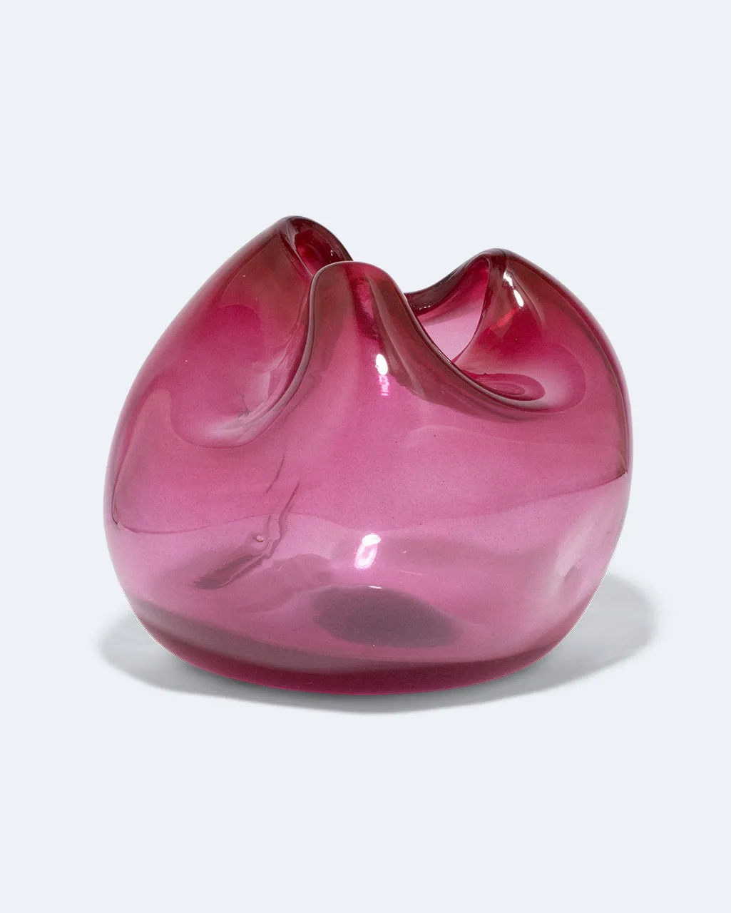 Completedworks Bubble vase magenta verre recyclé