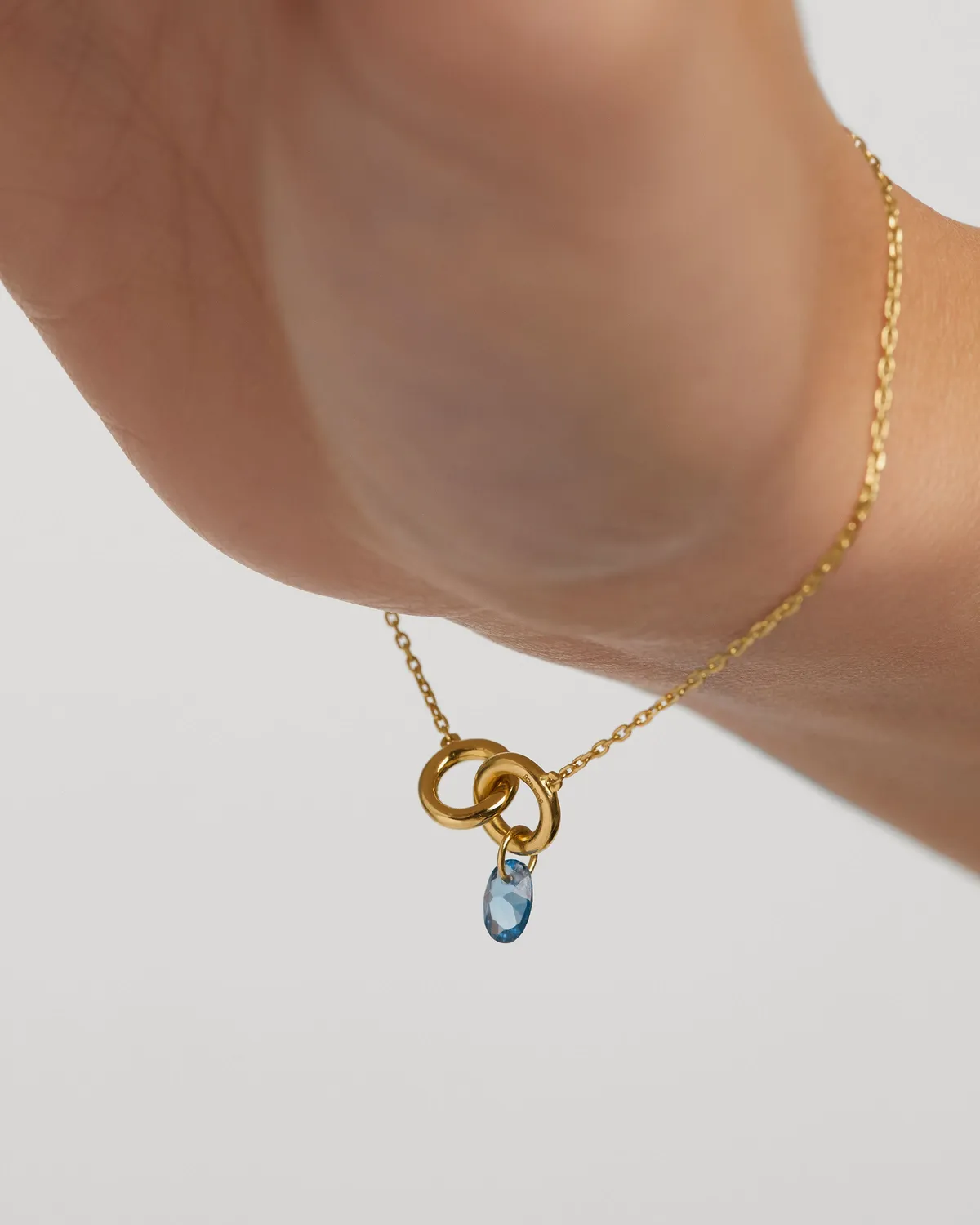 PDPAOLA Lily bracelet zirconia bleu ciel
