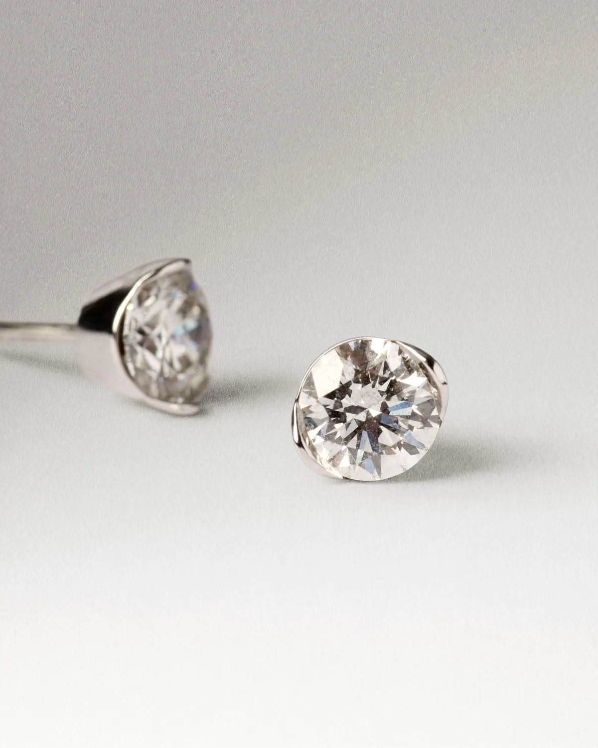 PDPAOLA Grace puce or blanc diamant unitaire