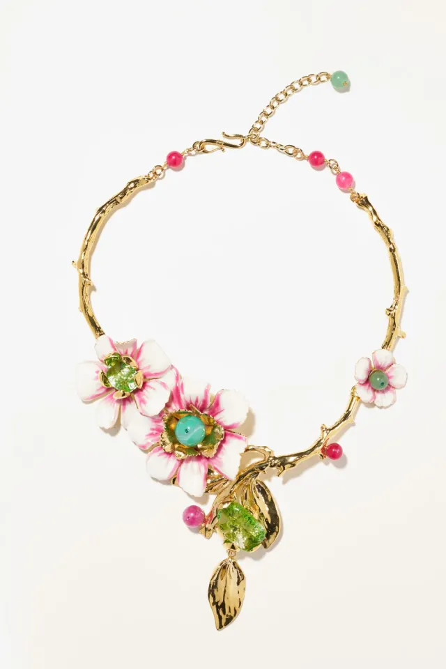 Philippe Ferrandis Grace grand collier Bouquet printanier