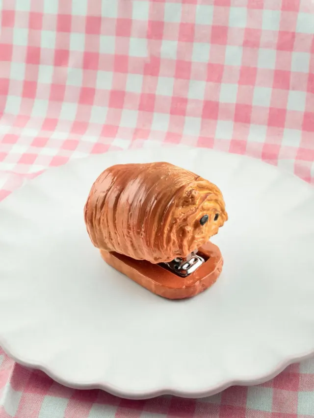Nach Bijoux Chocolatine agrafeuse porcelaine agrafes n°10