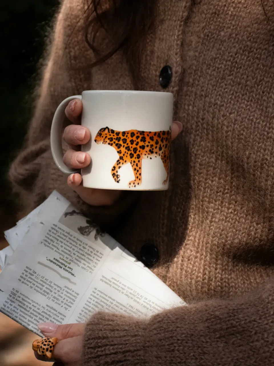 Nach Bijoux Il était une fois mug léopard porcelaine 8,5 cm