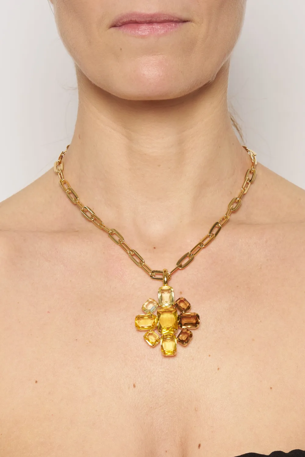 Philippe Ferrandis Baléares collier médaillon doré