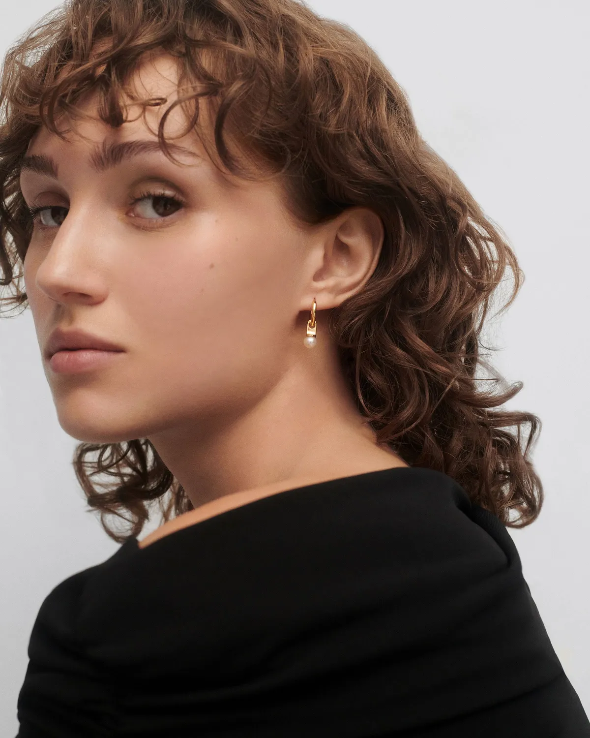 PDPAOLA Pearl créoles perle d'eau douce