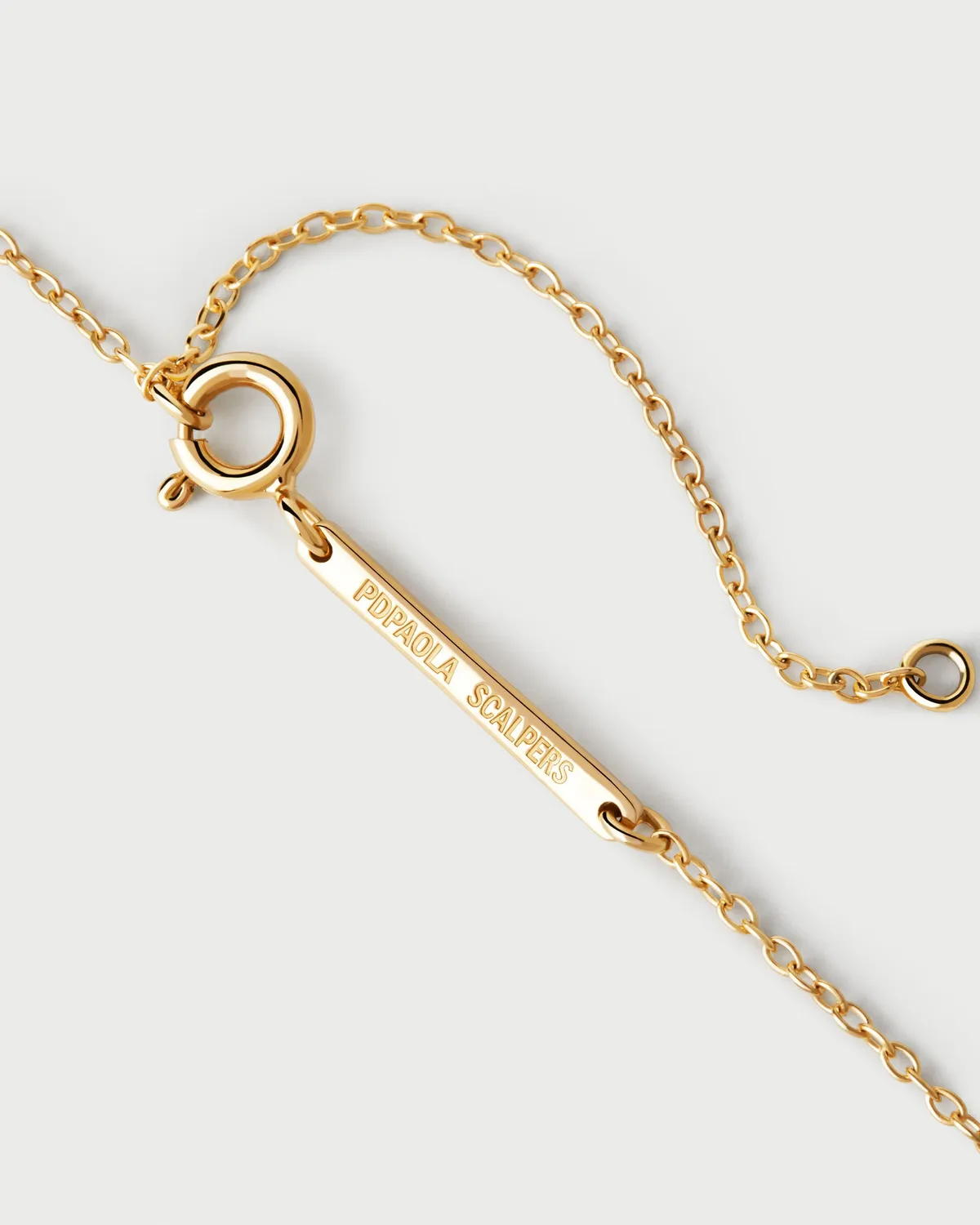 PDPAOLA Pavé Lava collier plaqué or pavé zirconia