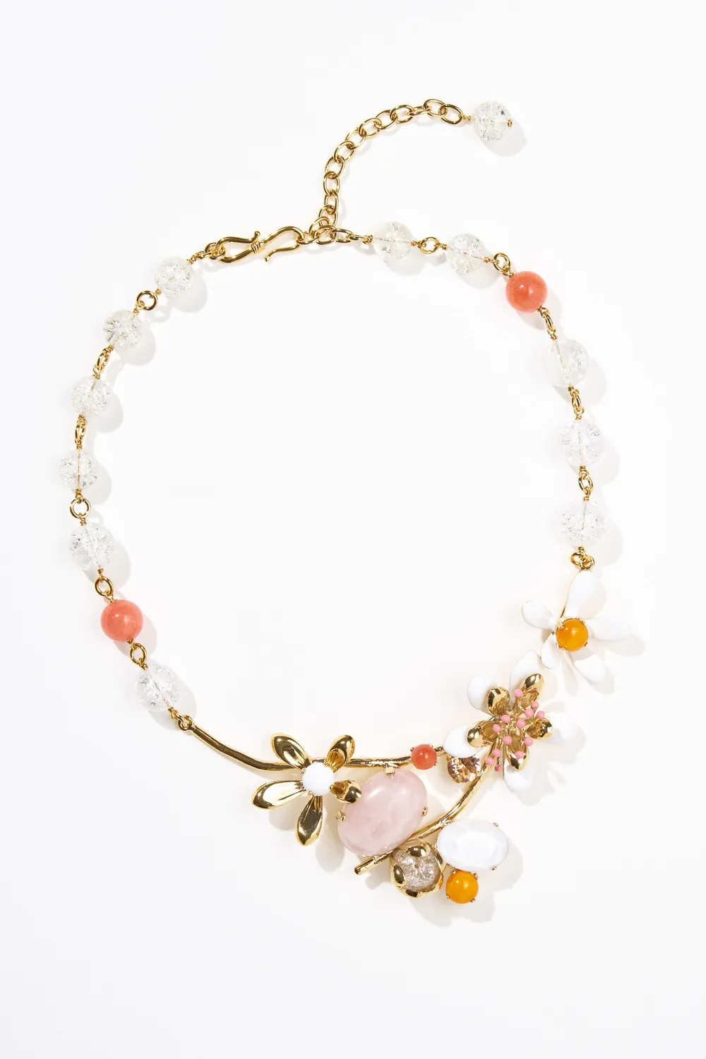 Philippe Ferrandis Neroli collier fleur d'oranger émail