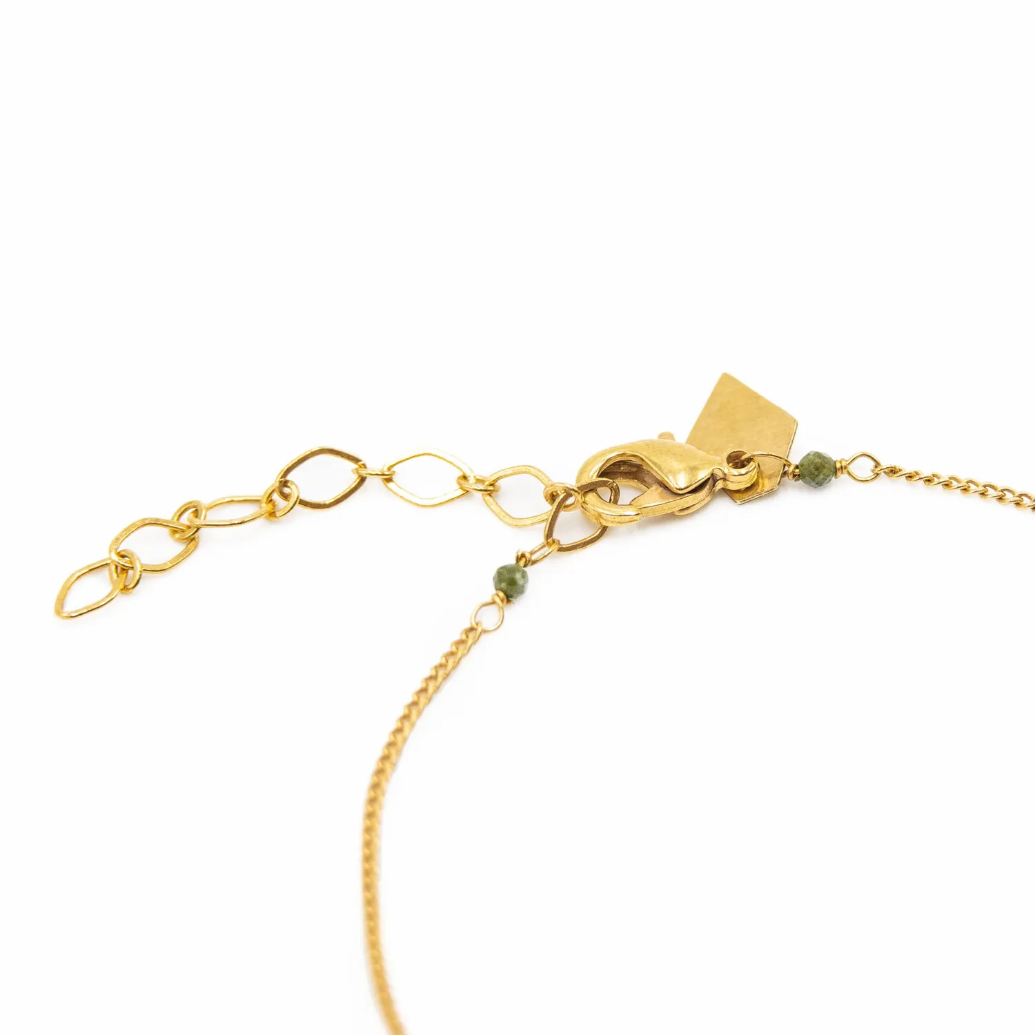 Le Fourbi de Capucine FDC54 bracelet rubis laiton doré
