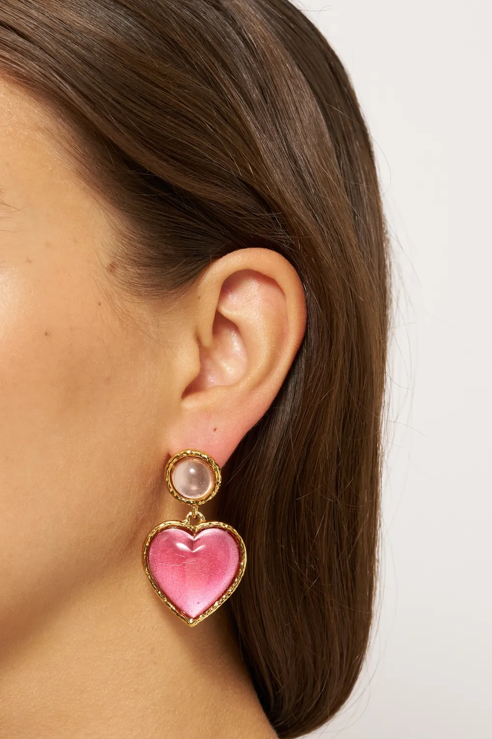 Philippe Ferrandis Break My Heart clous boucles cœur 5 cm