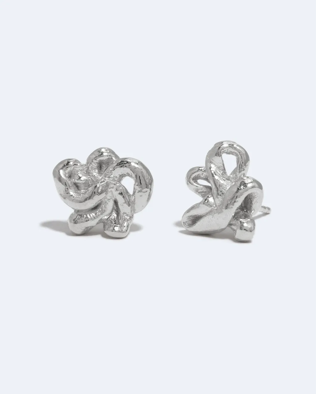 Completedworks Swirls Boucles d'oreilles argent recyclé