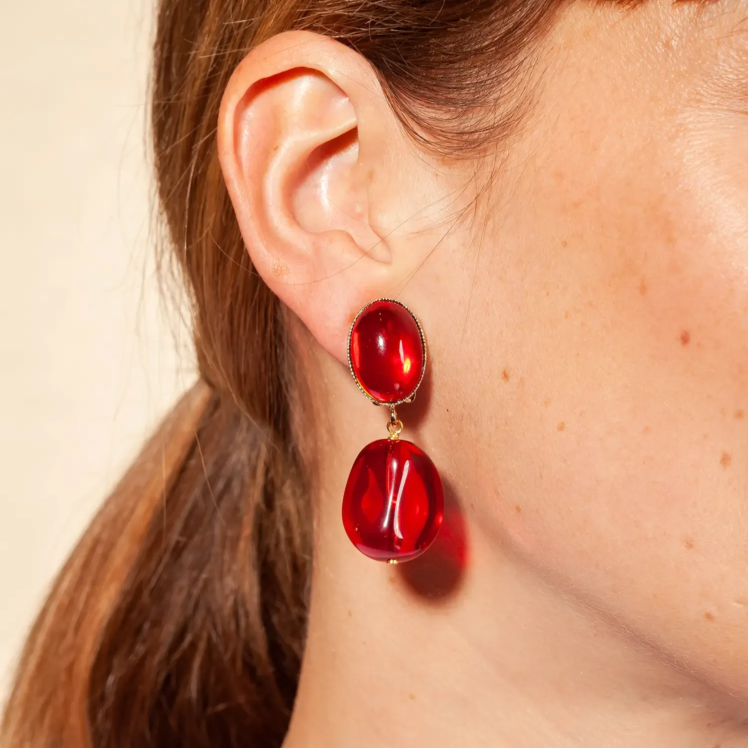 Philippe Ferrandis Pop boucles clips perles