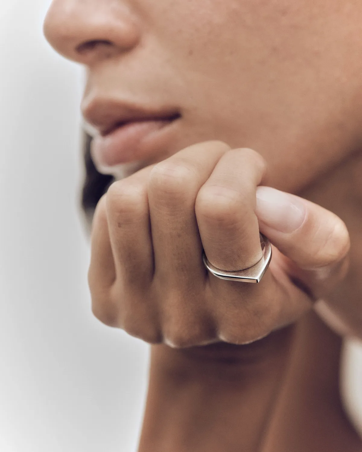 PDPAOLA Oda bague anneau argent fin 1,5 mm