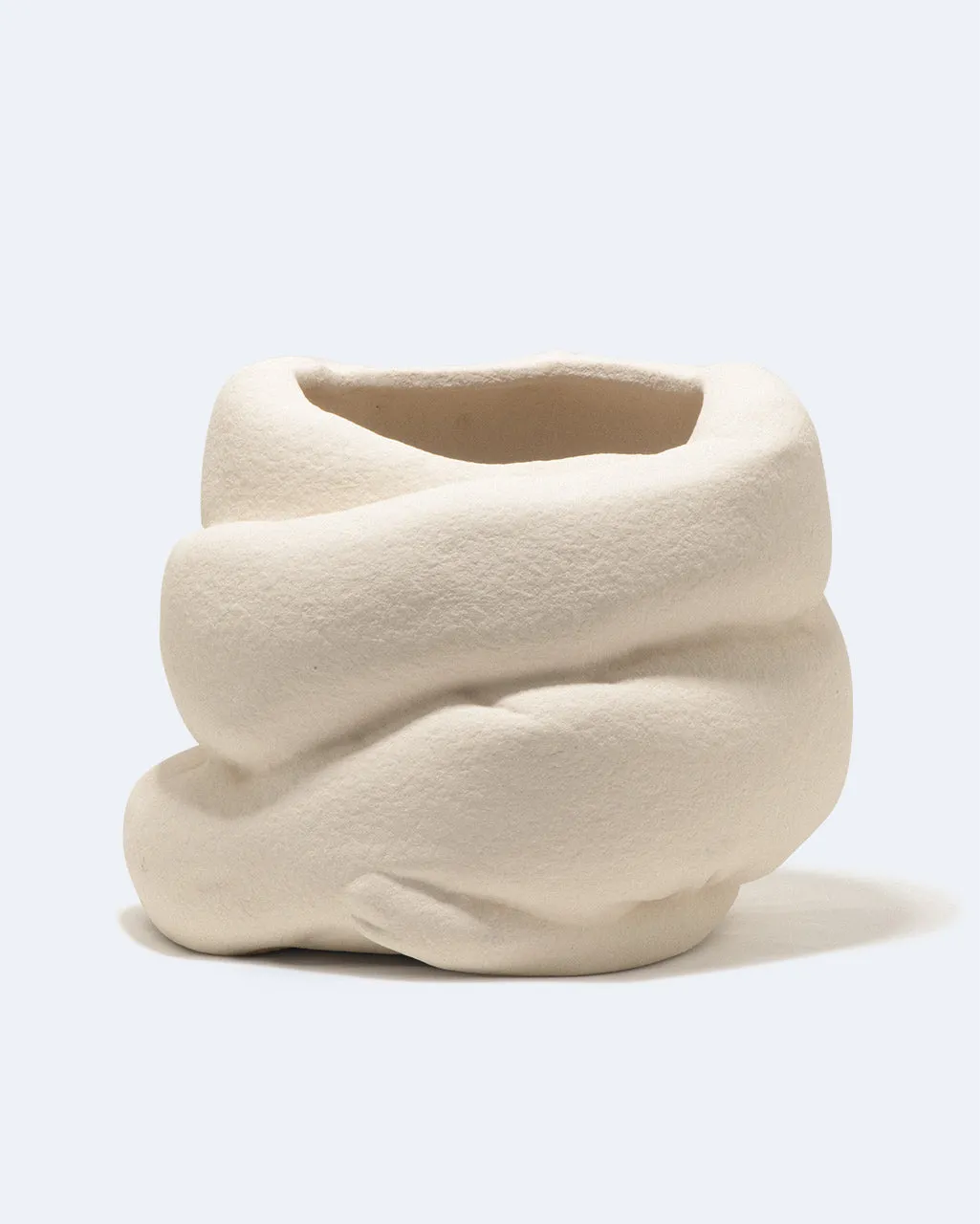 Completedworks Inflated Large Vessel vase beige texturé