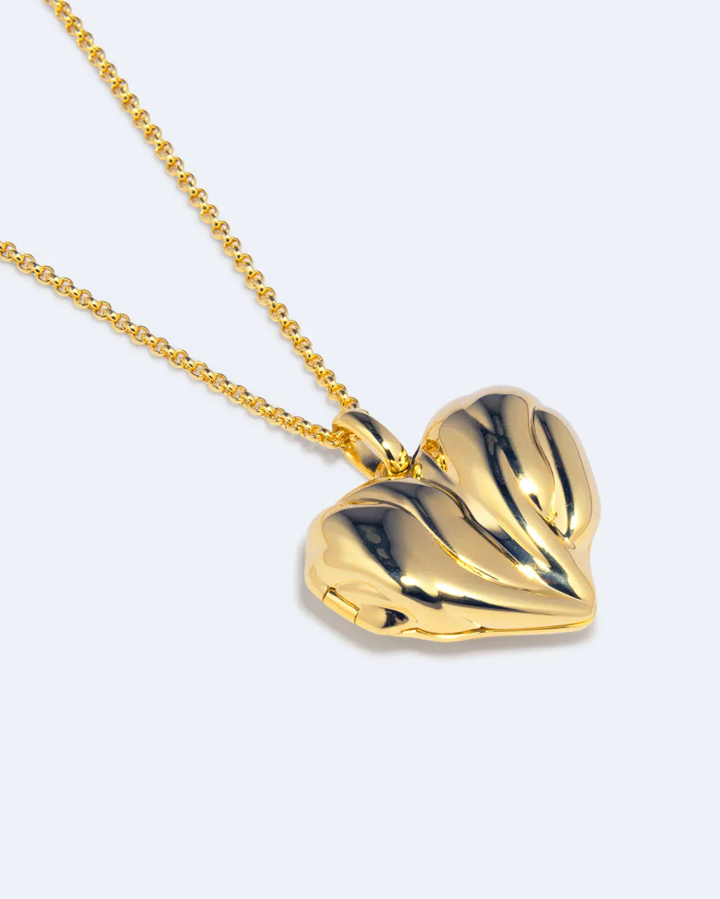 Completedworks Heart Locket collier médaillon vermeil or