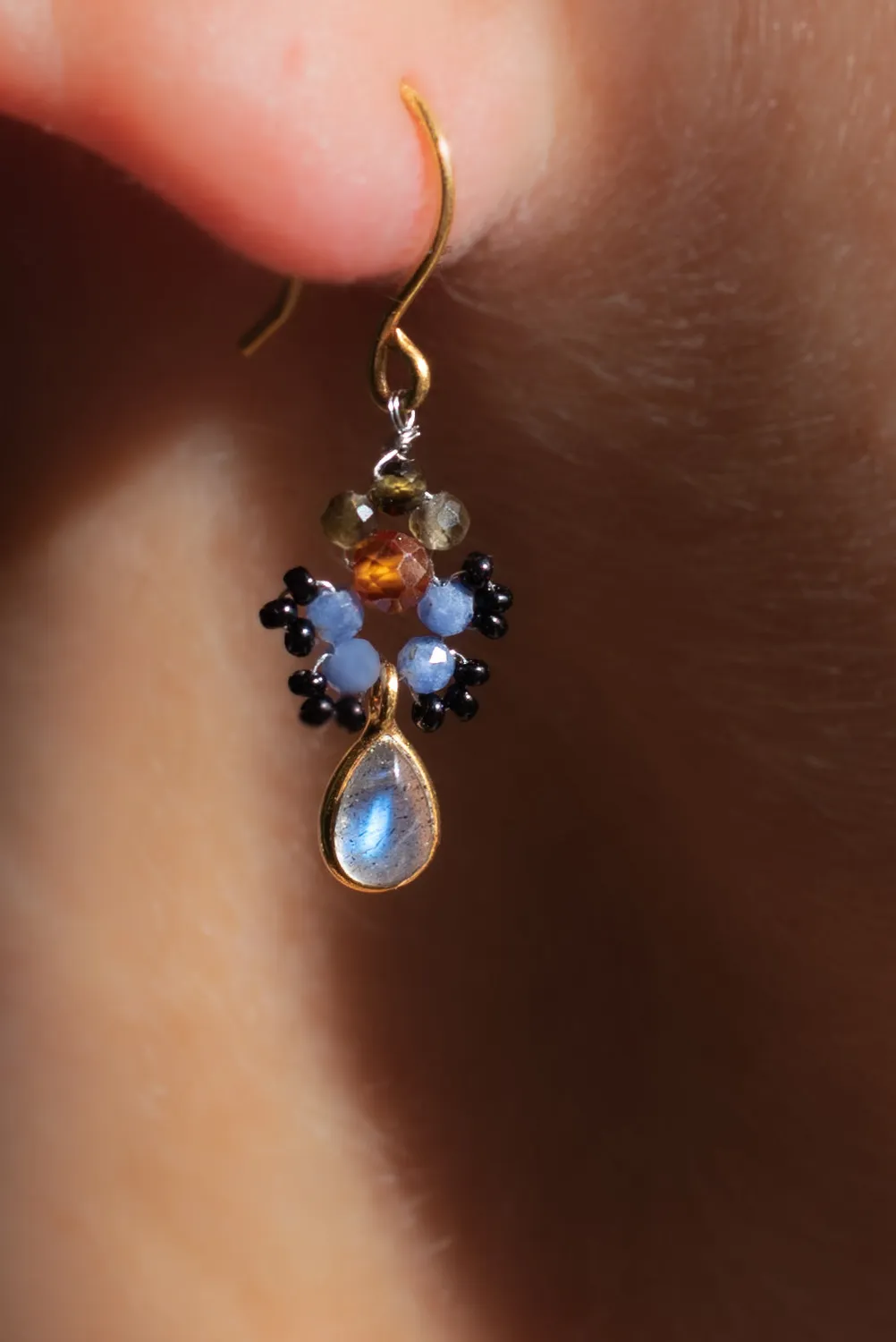 Le Fourbi de Capucine P13 boucles labradorite 3,1 cm