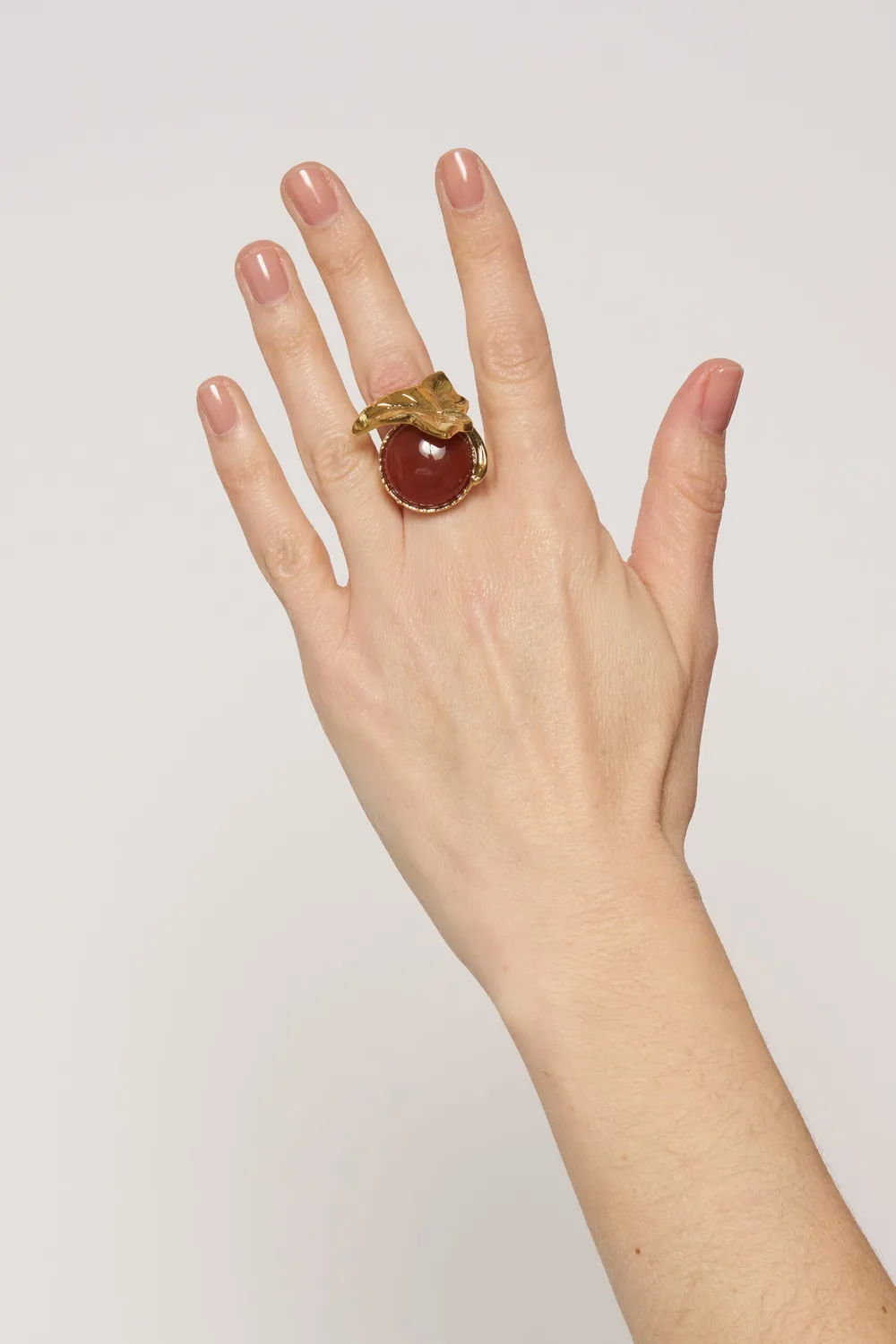 Philippe Ferrandis Eclosion bague ajustable dorée