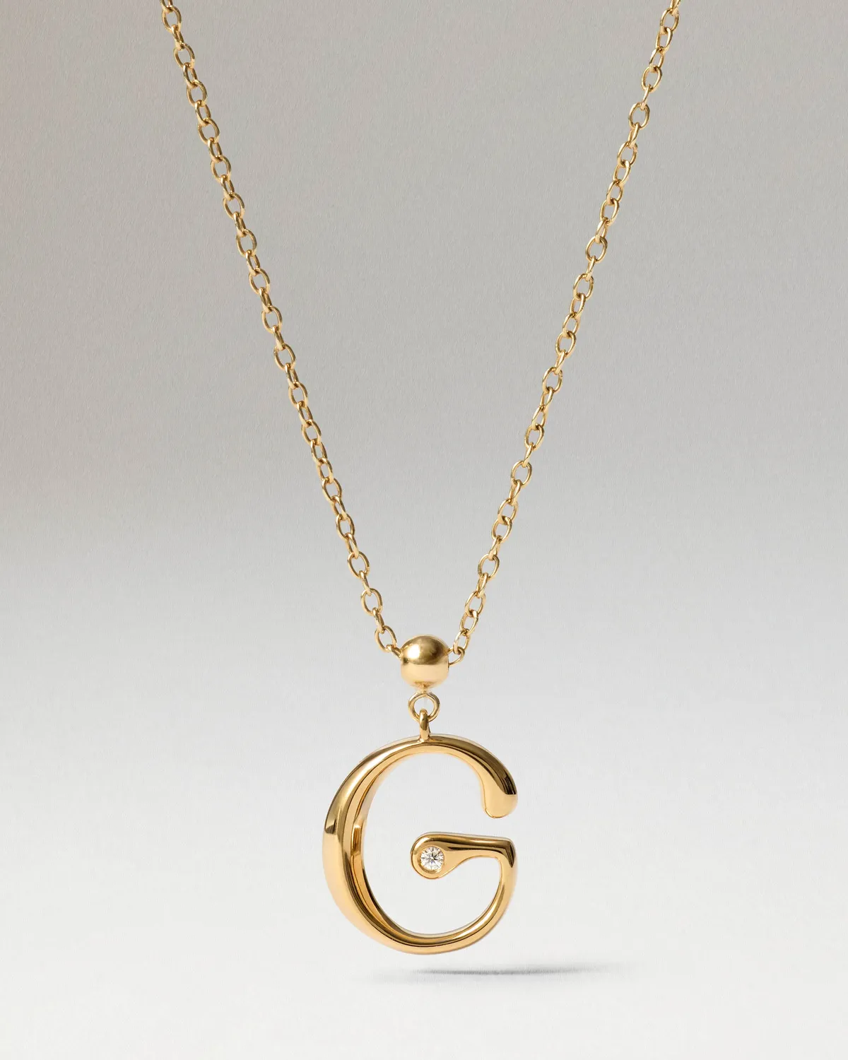 PDPAOLA Initial G charm lettre G or zirconia