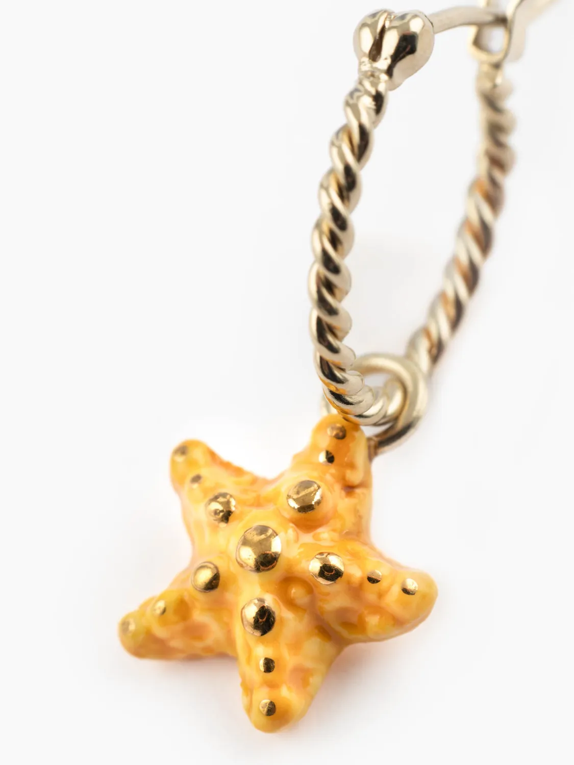Nach Bijoux Étoile de mer mini créole jaune unité