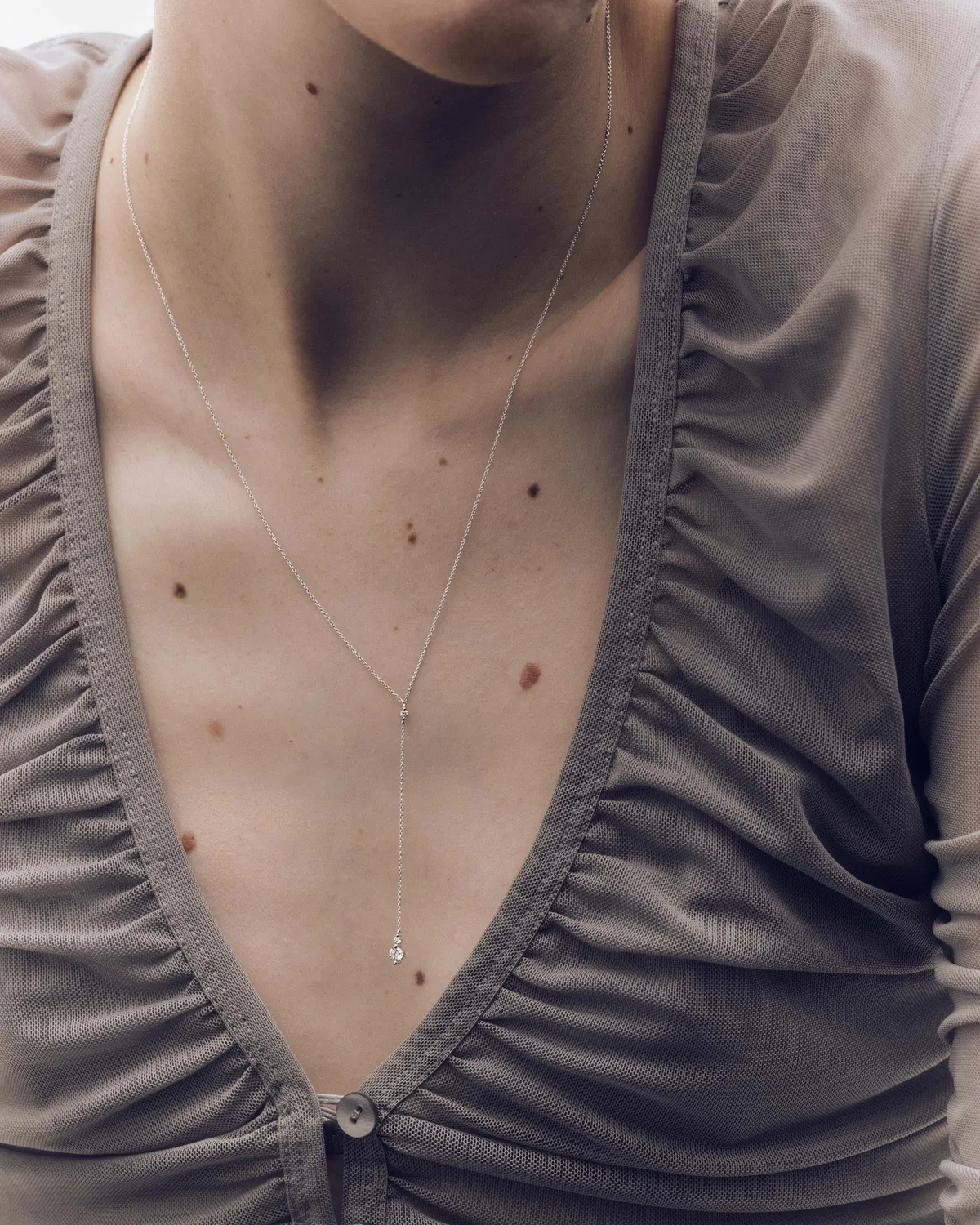 PDPAOLA Aria Diamonds collier or blanc diamants