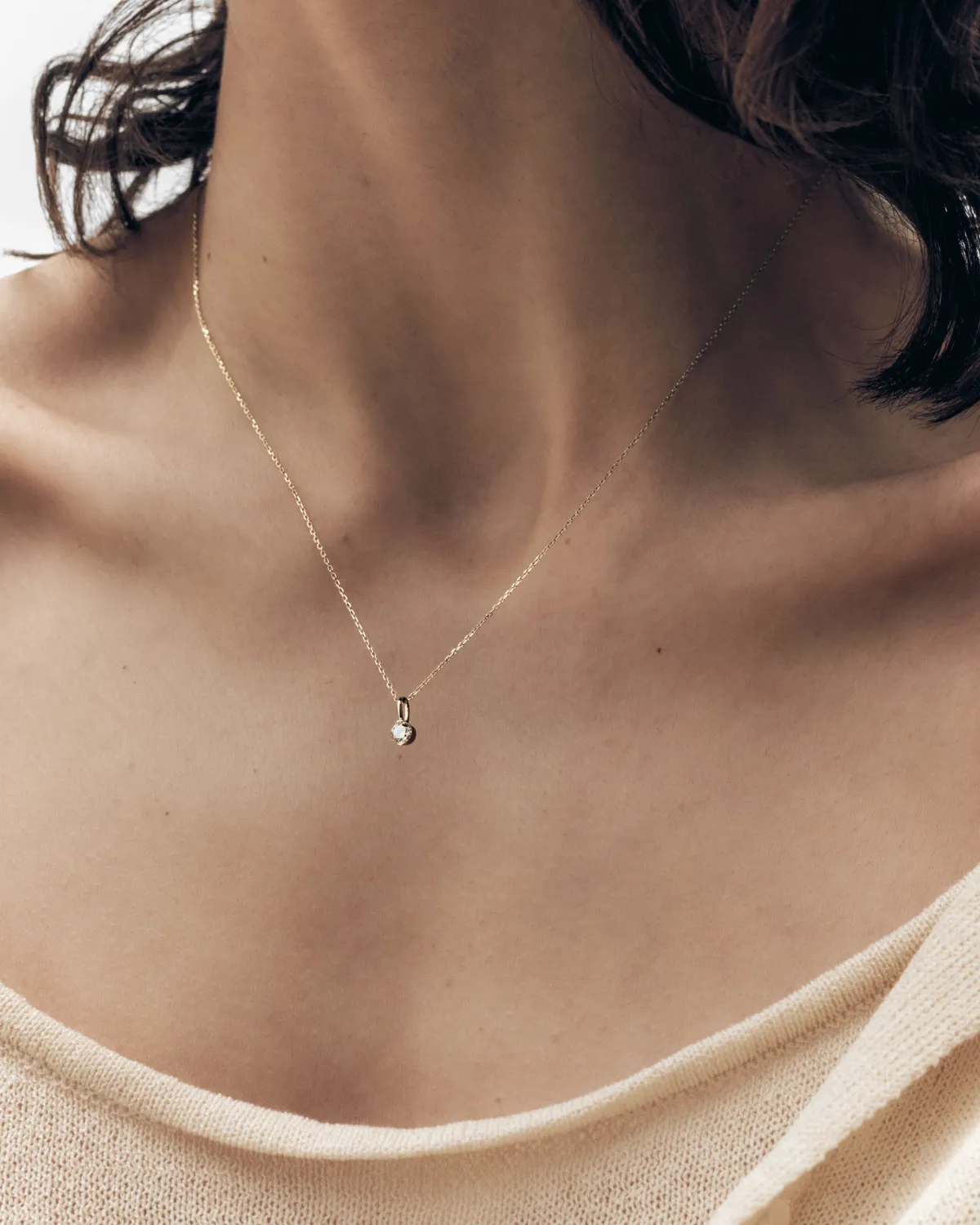 PDPAOLA Grace Mini pendentif or jaune diamant 0,25 ct