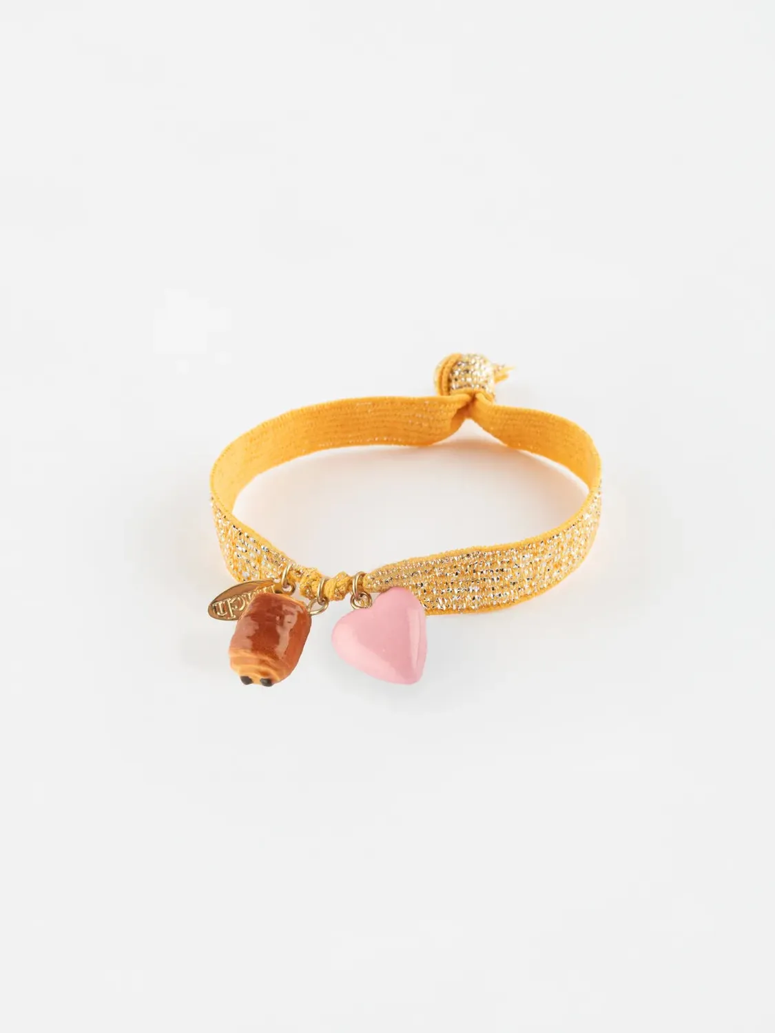 Nach Bijoux Twistband Chocolatine bracelet coeur élastique