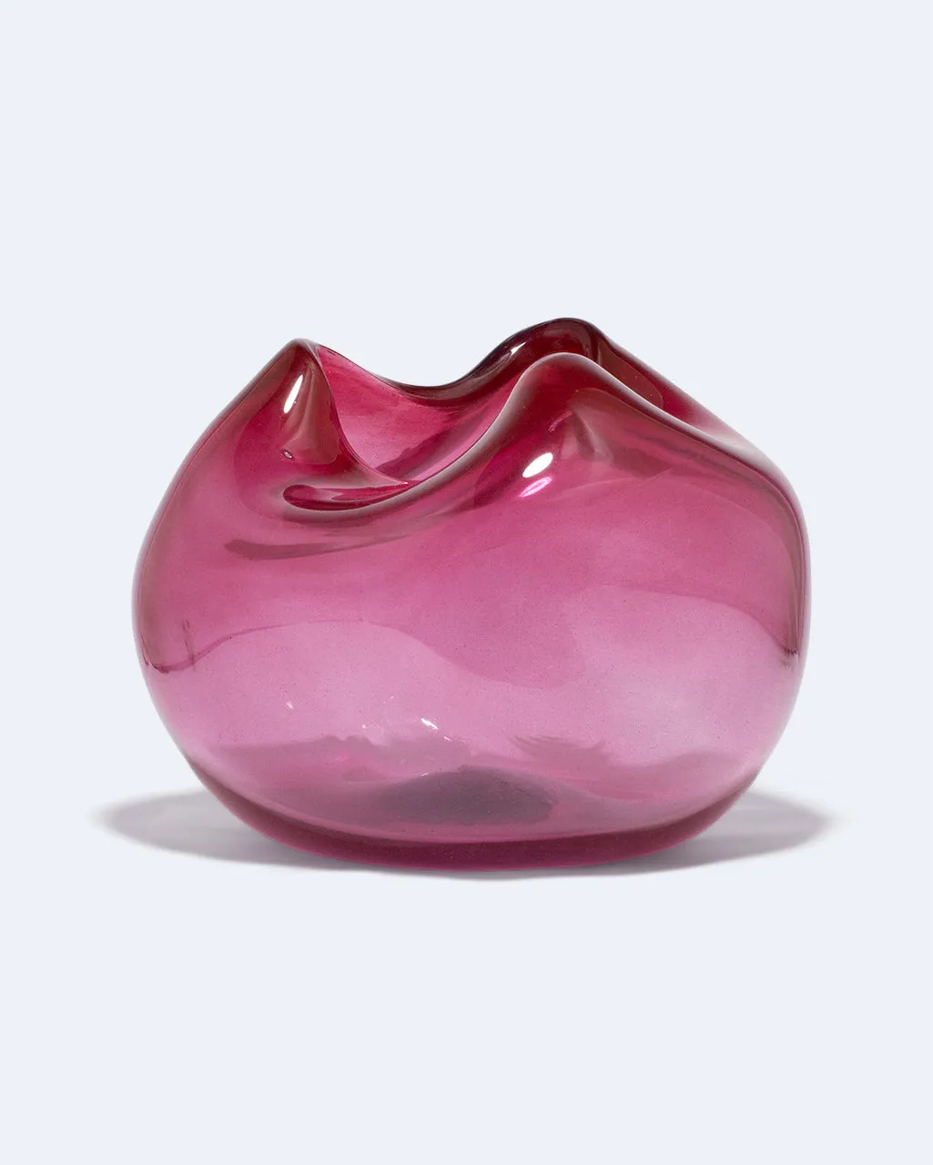 Completedworks Bubble vase magenta verre recyclé