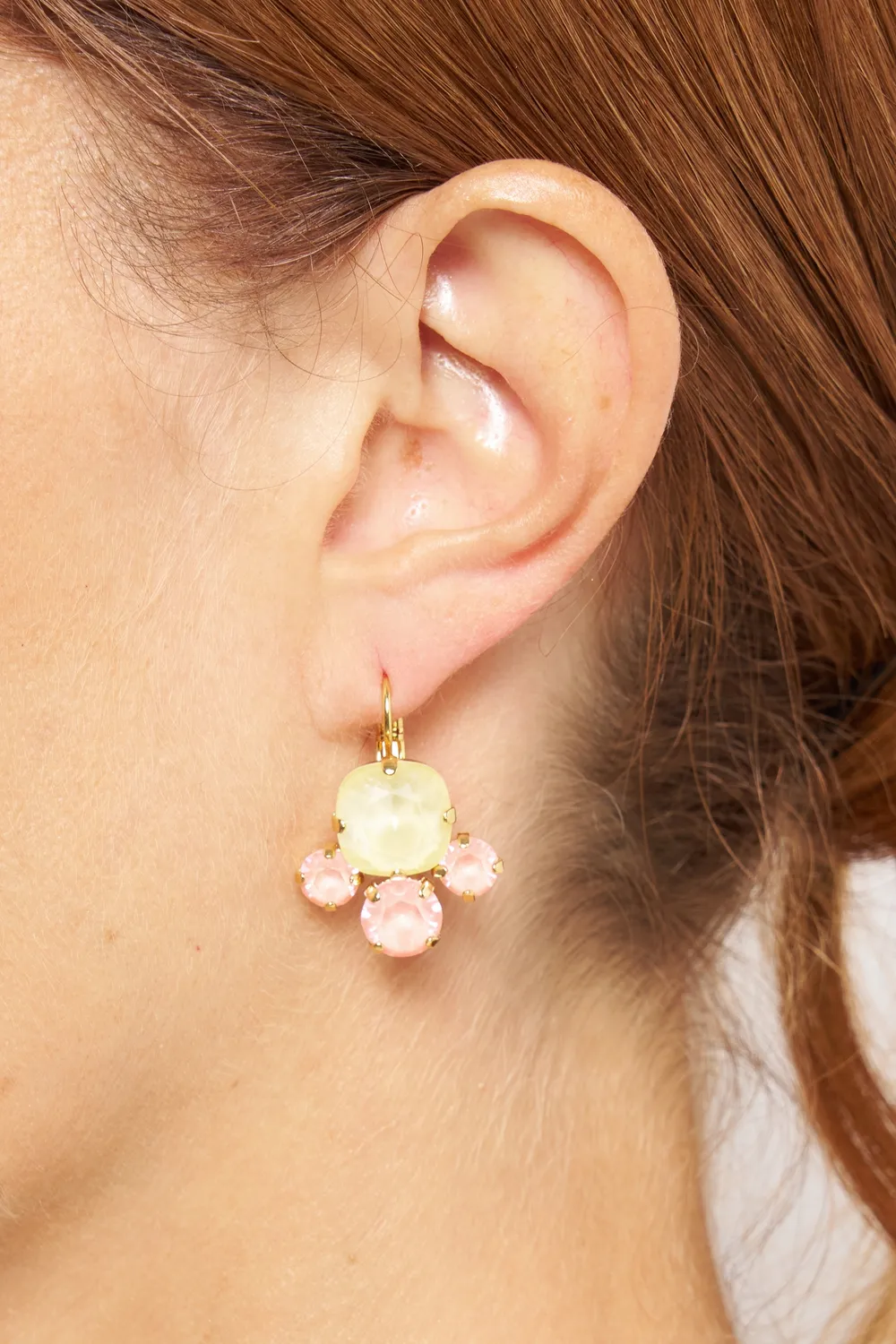 Philippe Ferrandis Sorbet dormeuses boucles d'oreilles couleur