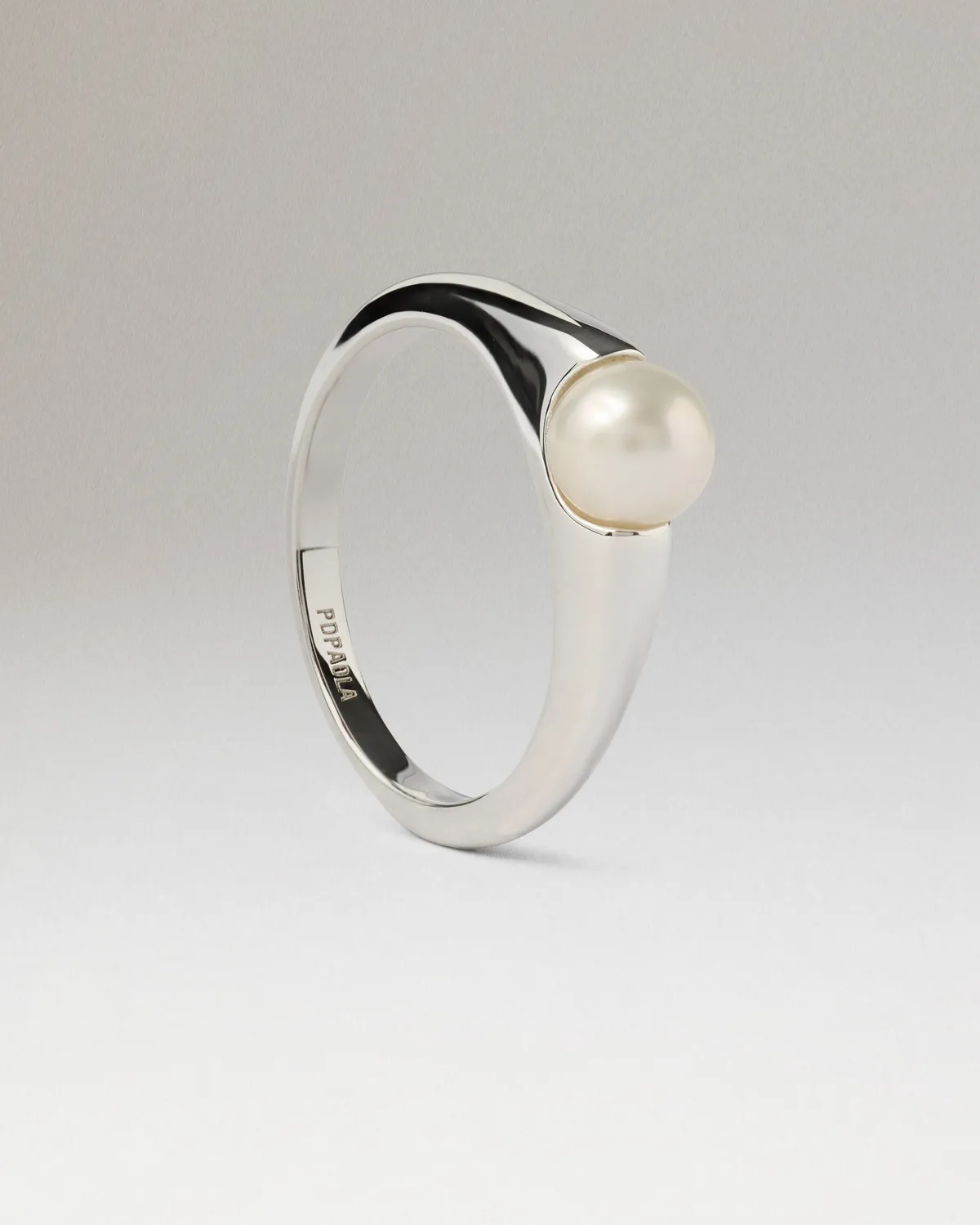 PDPAOLA La Perla Maris bague quartz blanc