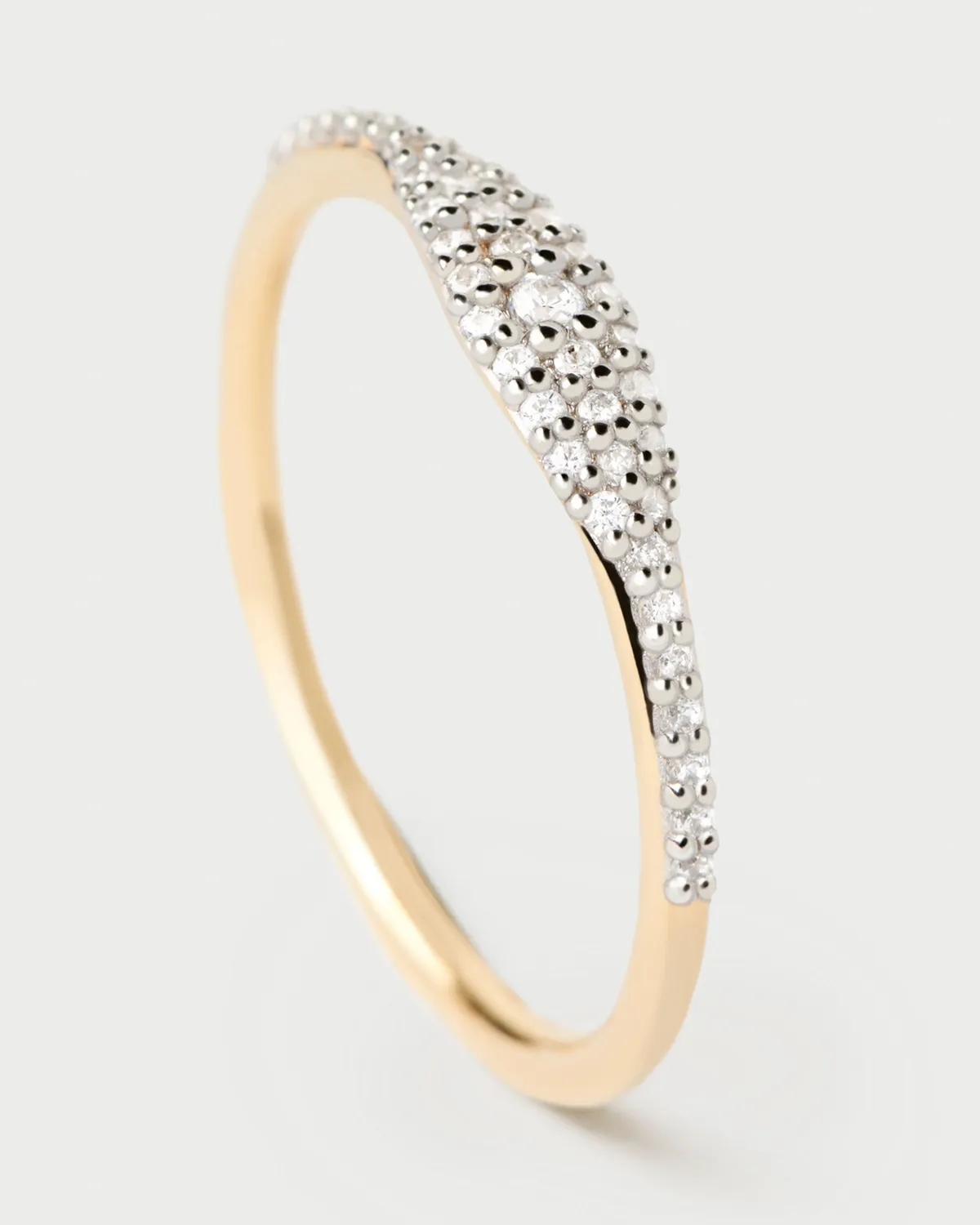 PDPAOLA Estella bague or 18 carats diamants 0,17 ct
