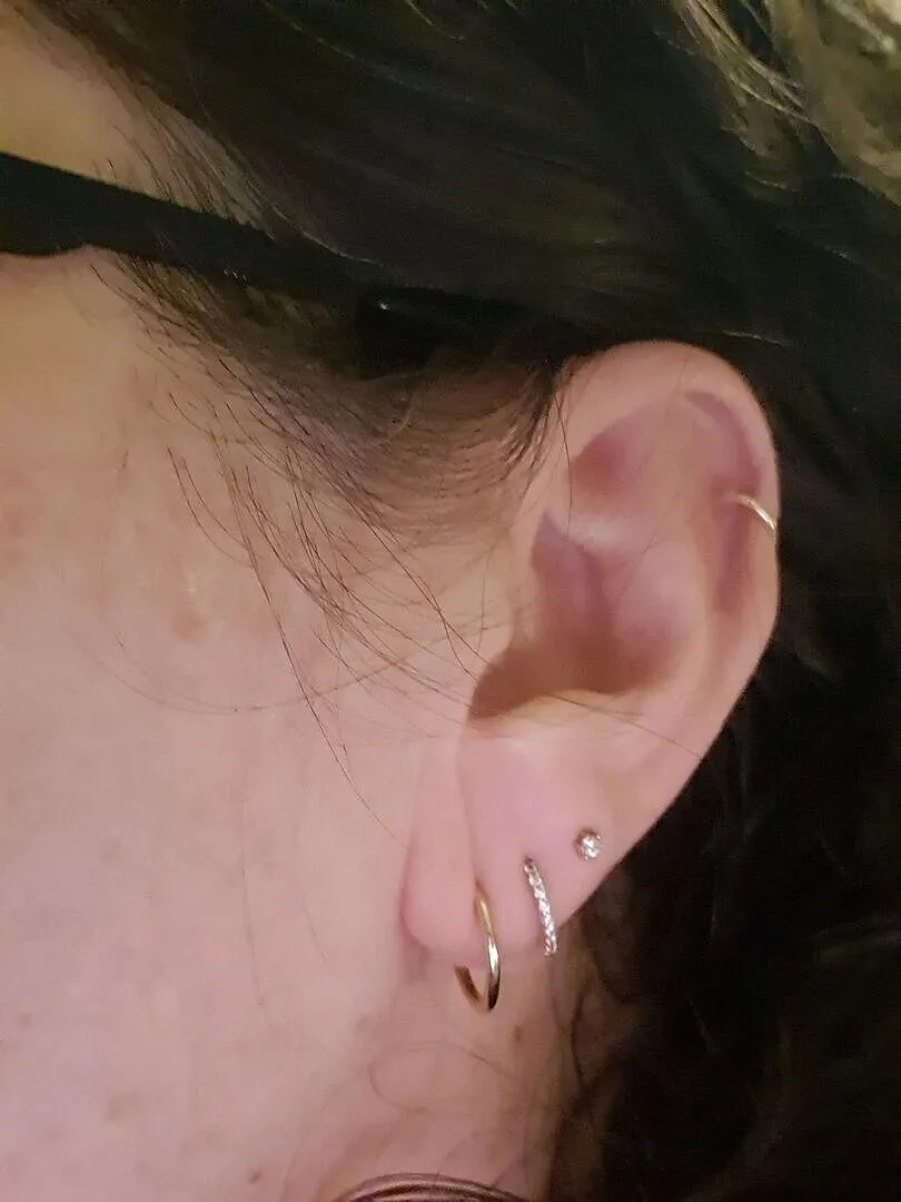 Astrid & Miyu Simple Hoops créoles or massif