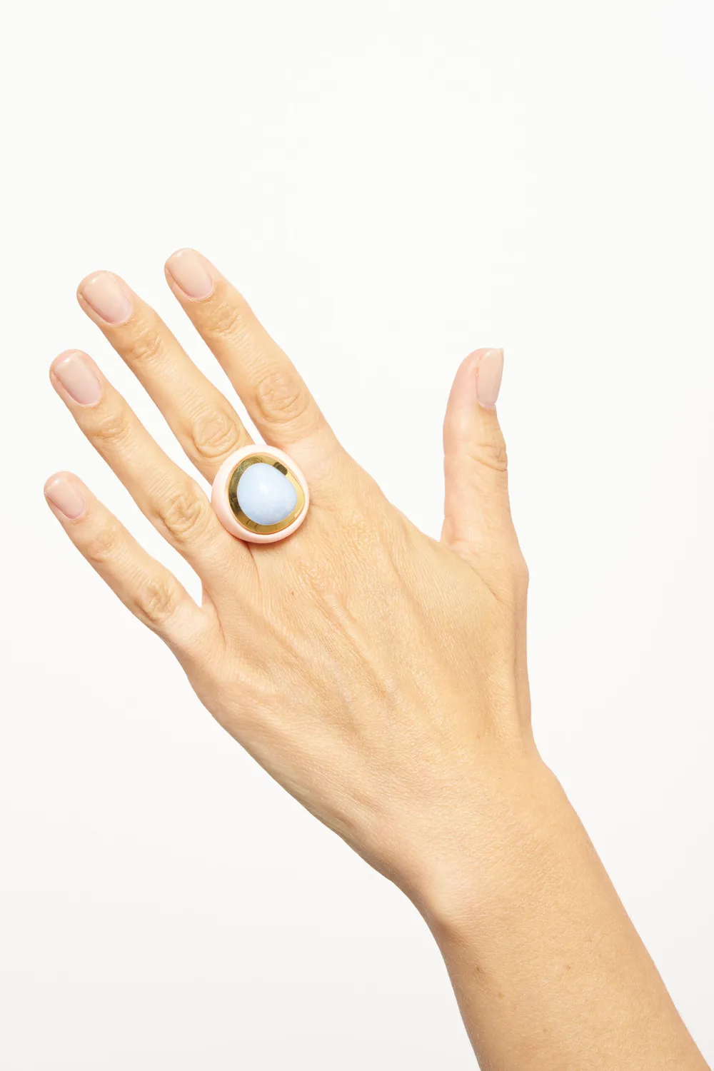 Philippe Ferrandis Riviera bague créateur finition dorée