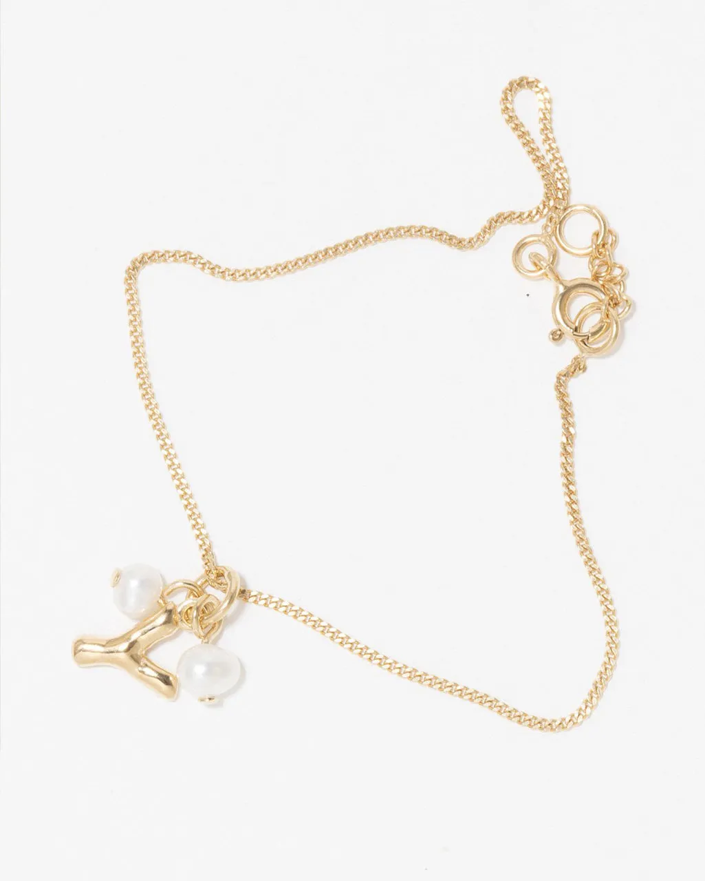 Completedworks Classicworks Y bracelet perle vermeil recyclé
