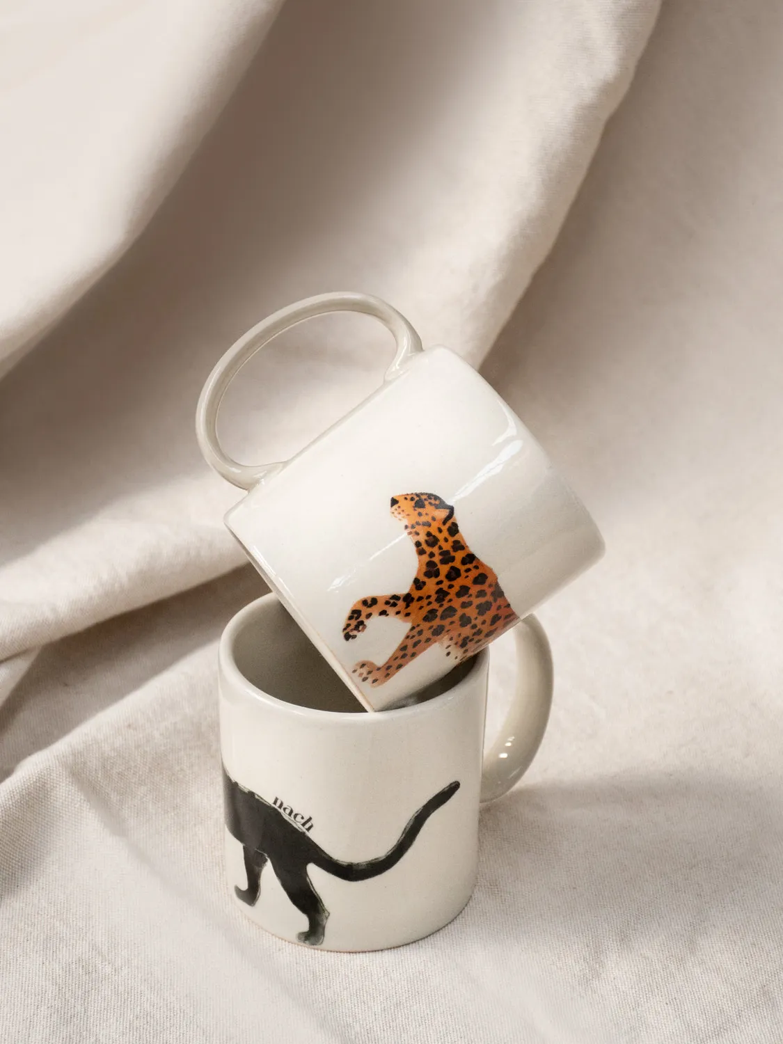 Nach Bijoux Il était une fois mug léopard porcelaine 8,5 cm