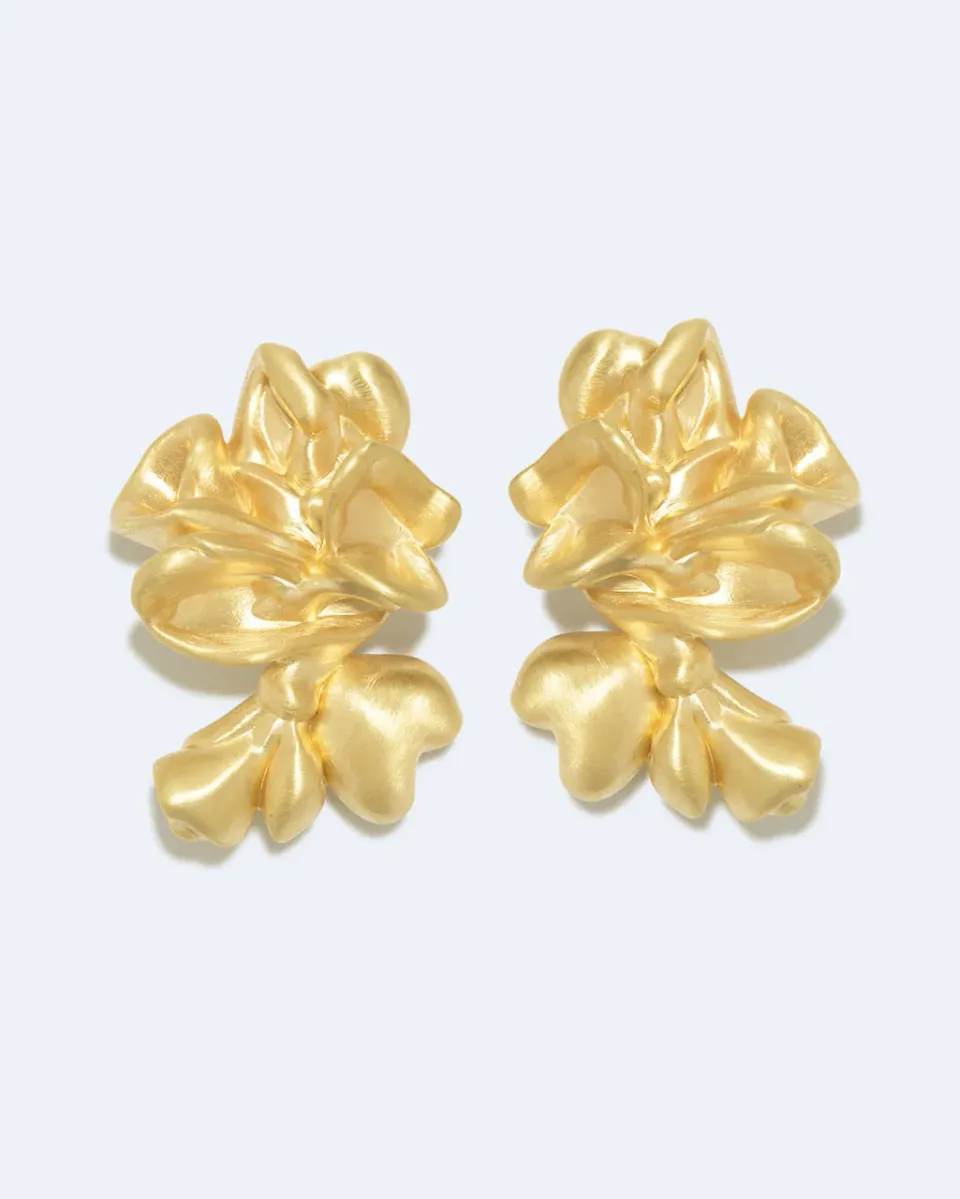 Completedworks Oversized Splotch boucles vermeil doré