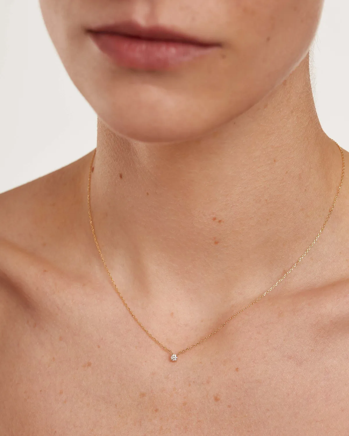 PDPAOLA Solitaire Mini collier diamant or 18 carats