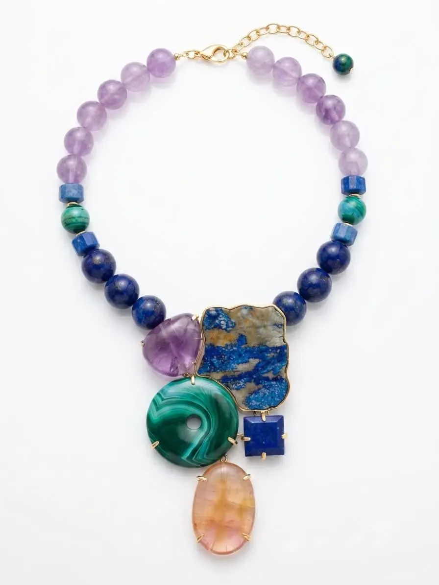 Philippe Ferrandis collier unique lapis azurite