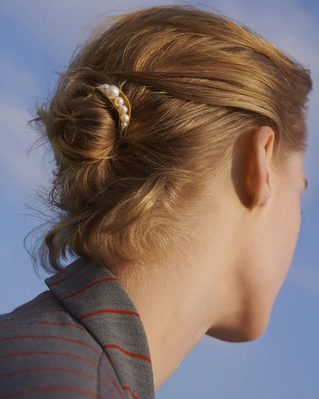Completedworks Drippty Drip barrette cheveux perle dorée