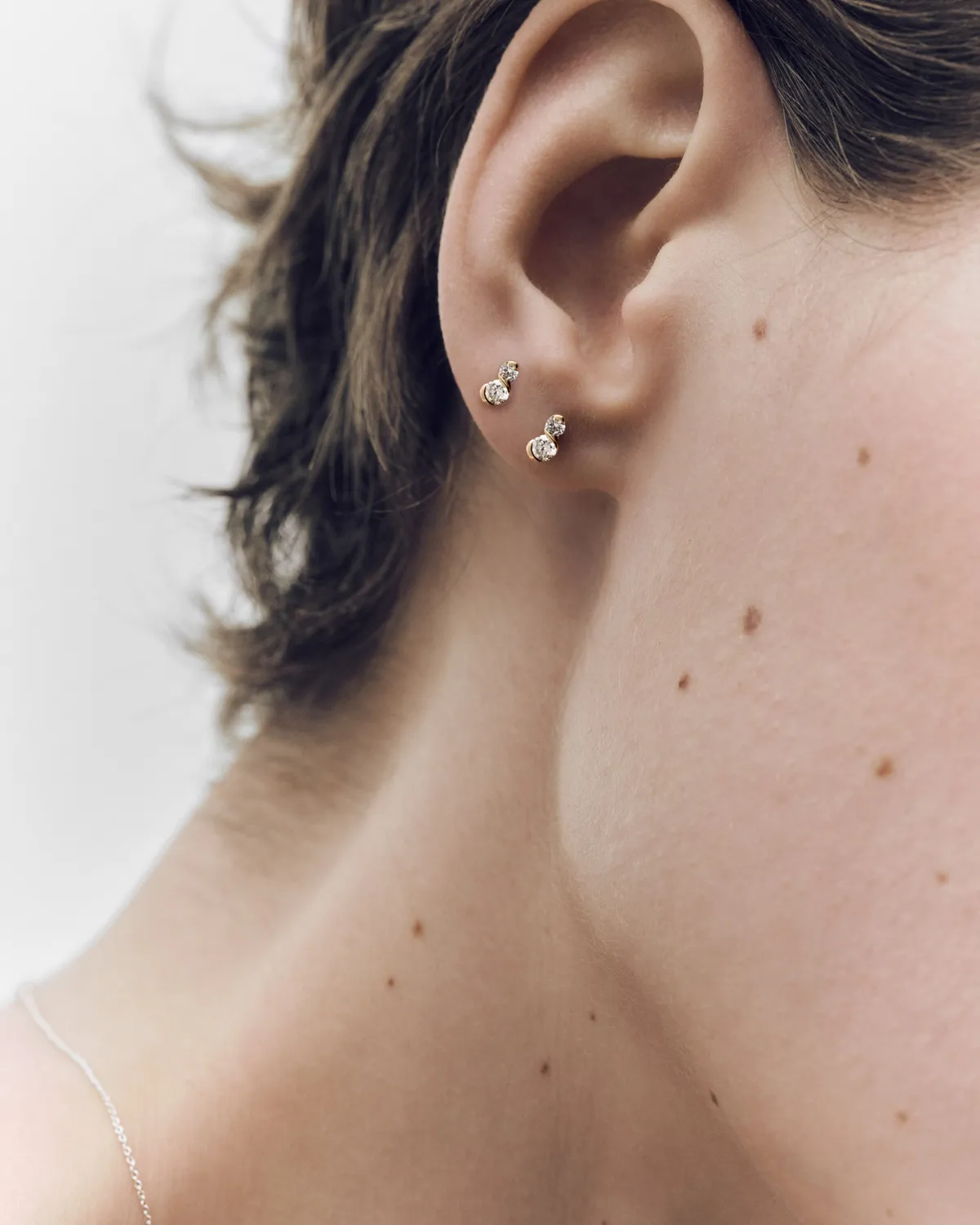 PDPAOLA Venus mono boucle Dafne or 18 carats diamant