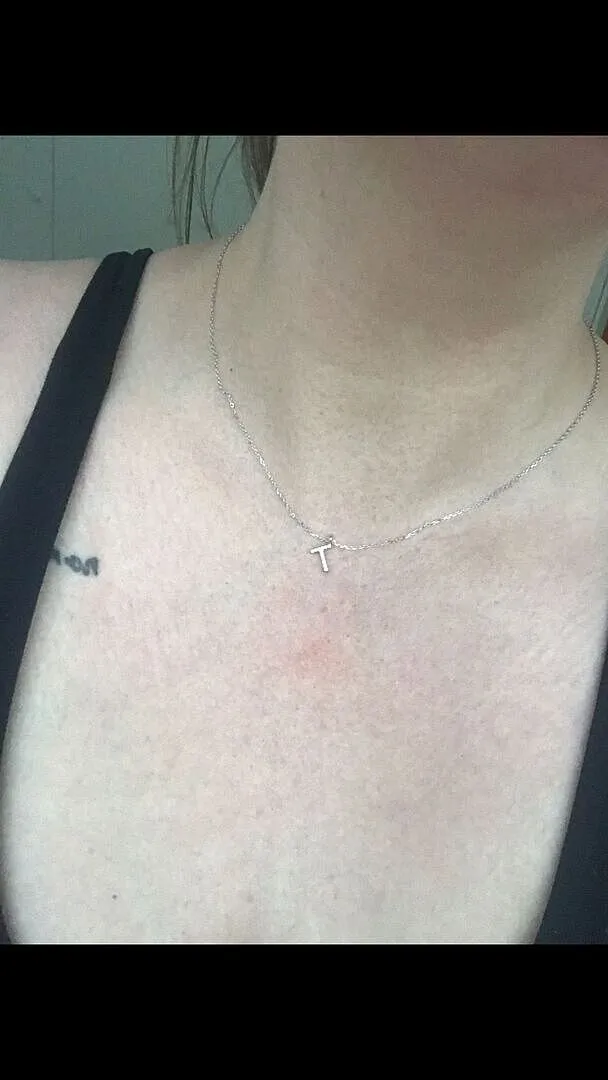 Astrid & Miyu Initiale T collier pendentif pavé argent