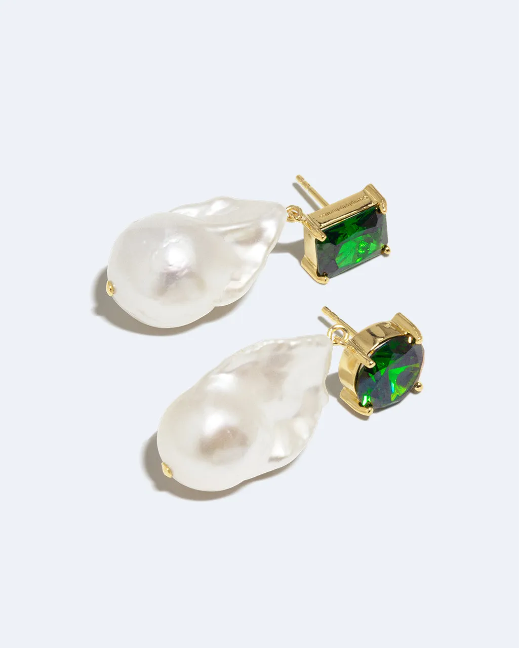 Completedworks Blink boucles perle zircon émeraude