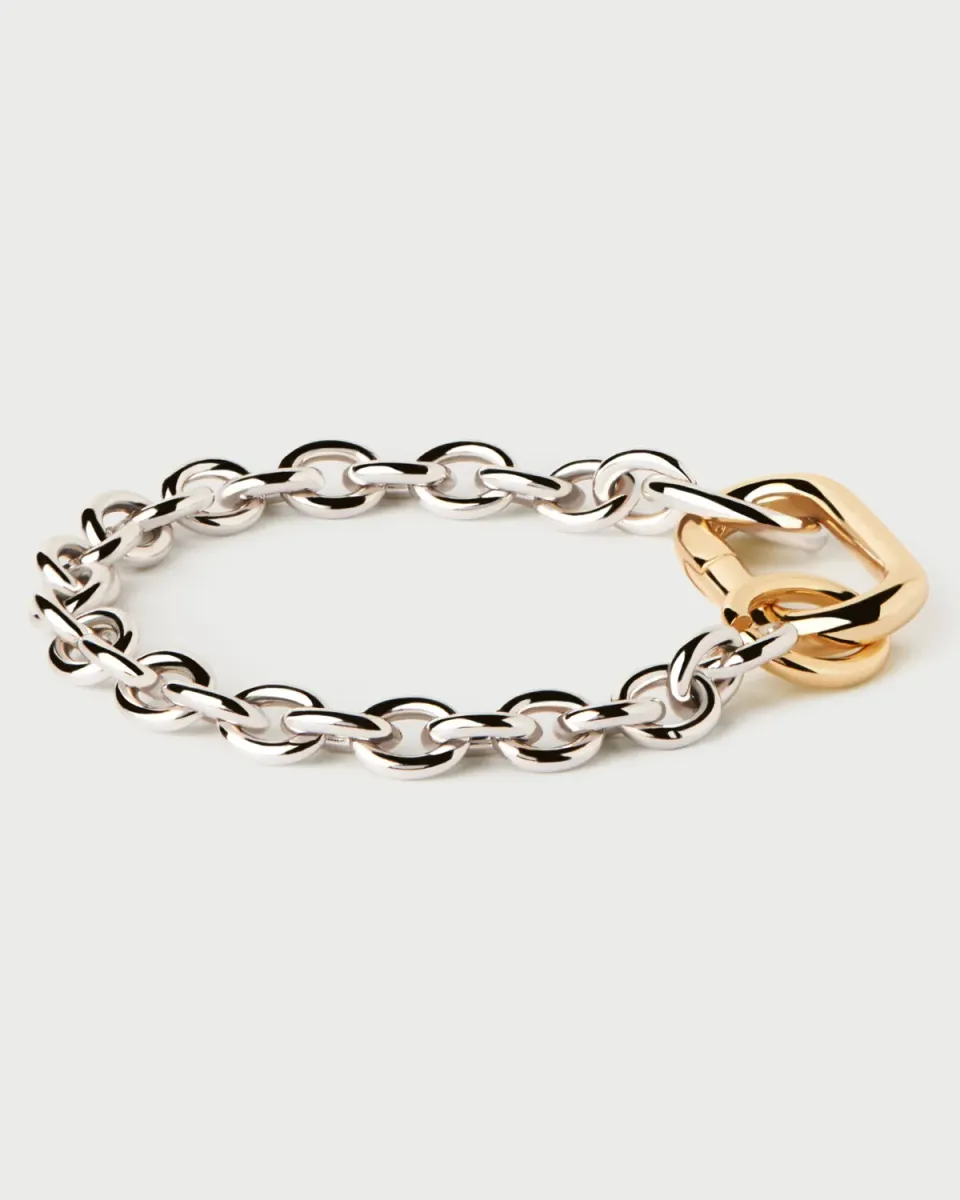 PDPAOLA Essentials Beat Chain bracelet chaîne argent rhodié