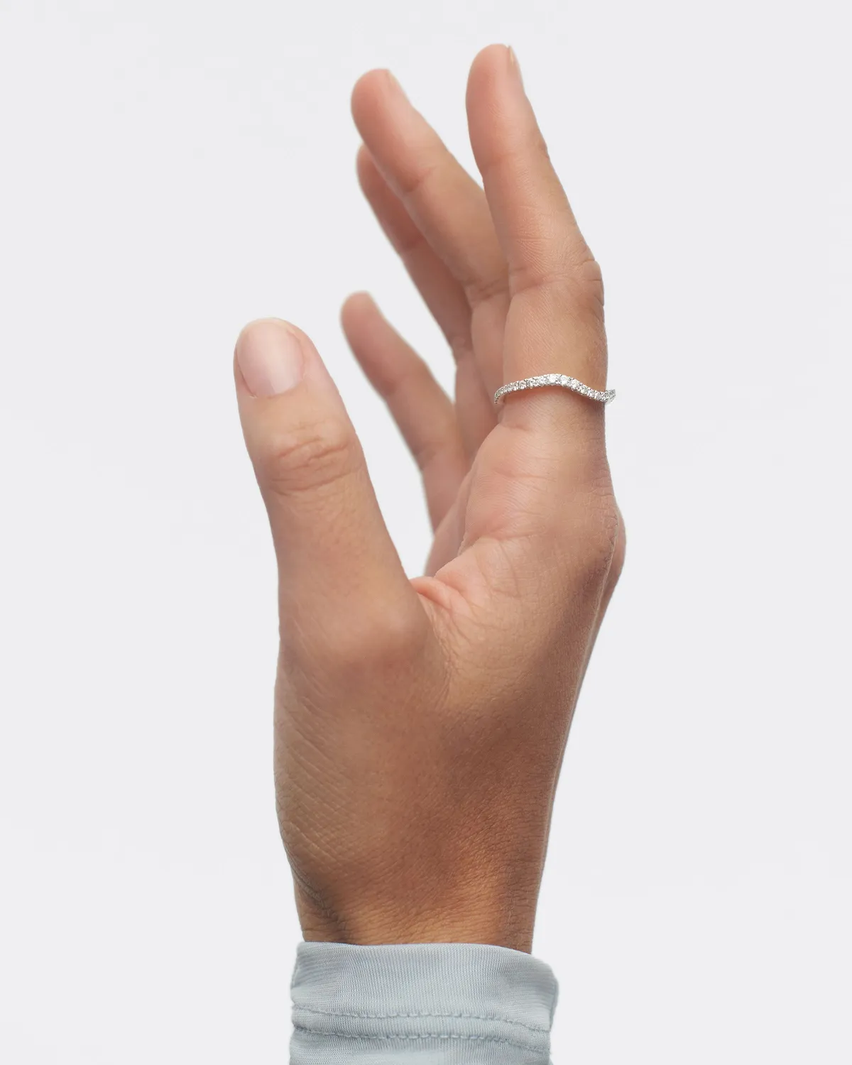 PDPAOLA Flow bague diamants or blanc 0,54 carat