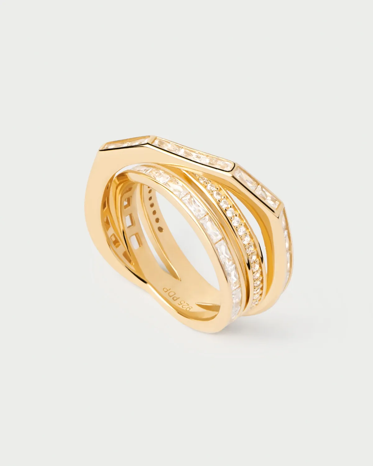 PDPAOLA Verona bague zirconia blanc taille 8-18