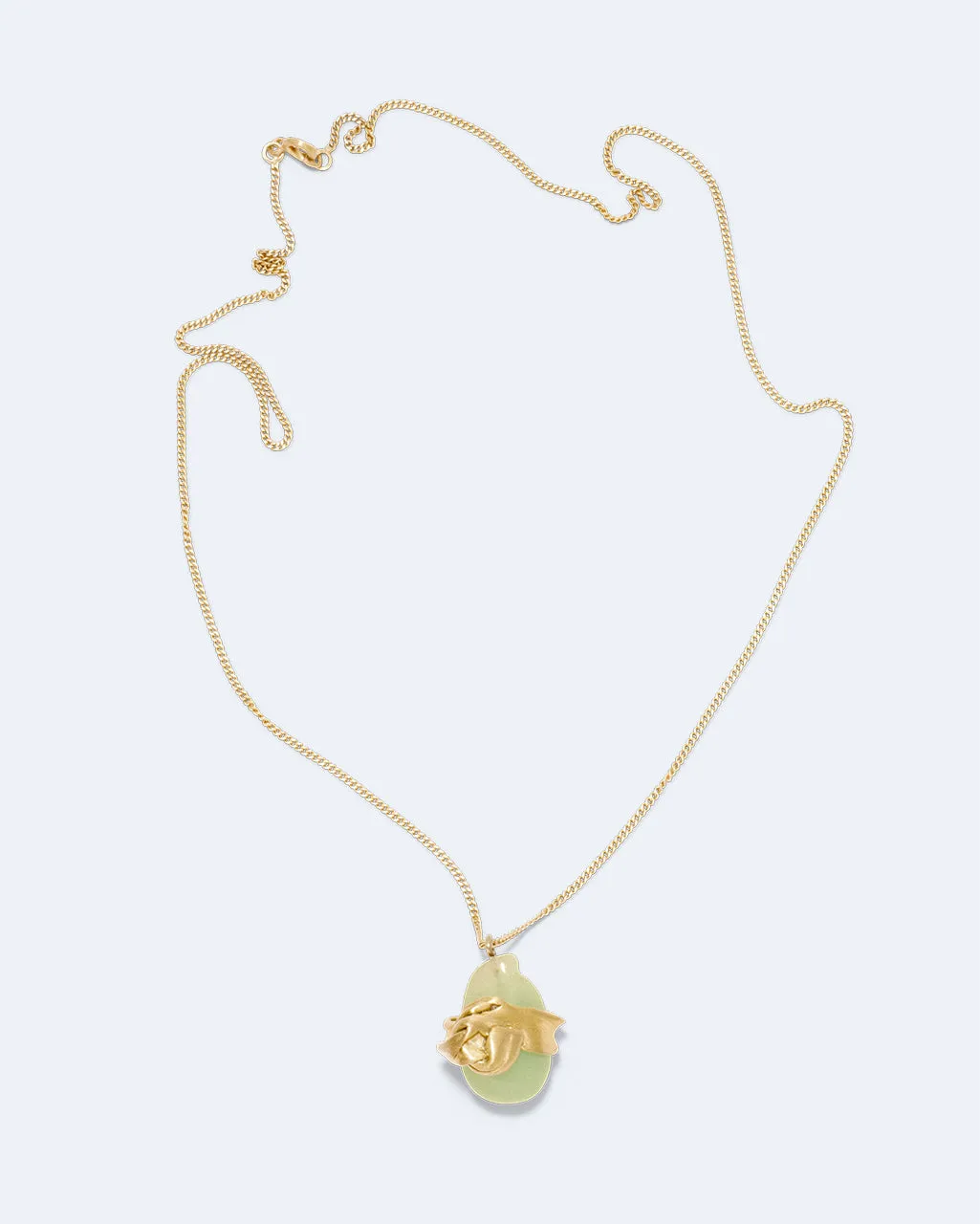 Completedworks Wrapped collier pendentif résine jade doré