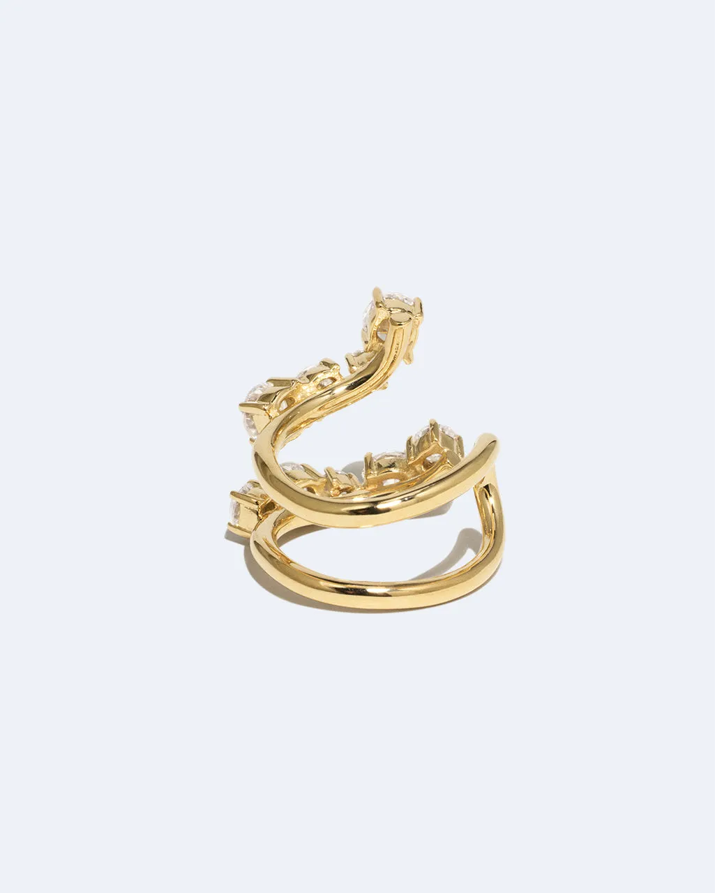 Completedworks Myth bague zirconia vermeil taille L