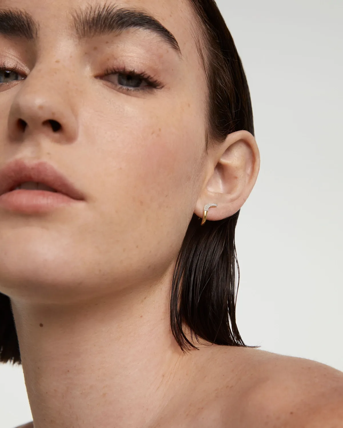 PDPAOLA Apollo boucles d’oreilles diamants or 18 carats 0,25 ct