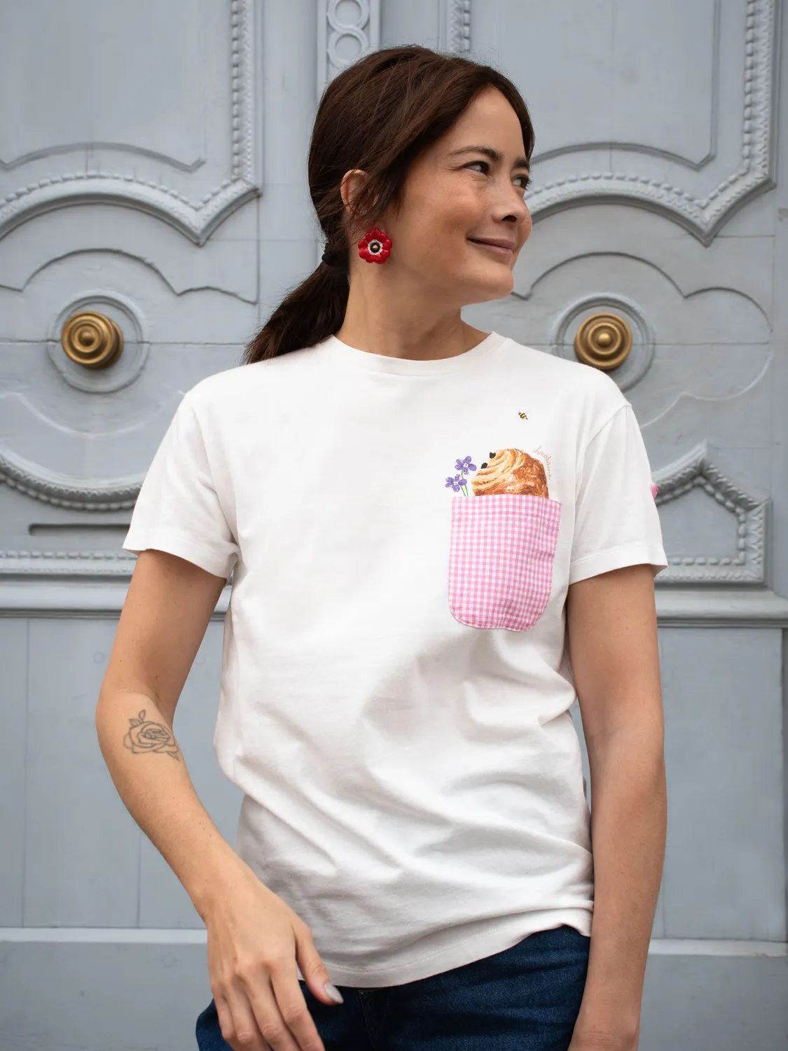 Nach Olga T-shirt chocolatine porcelaine S-XL